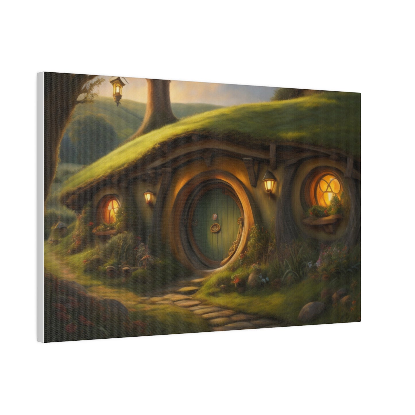 Hobbiton, Wall Art, Matte Canvas, Stretched, 0.75"