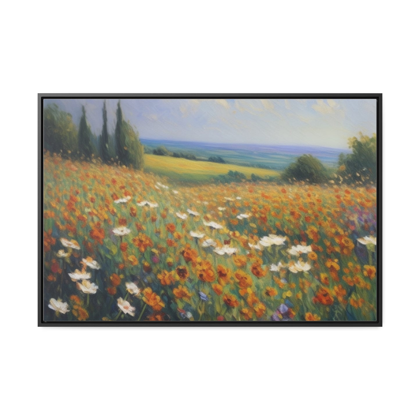 Field of flowers, Gallery Canvas Wraps, Horizontal Frame