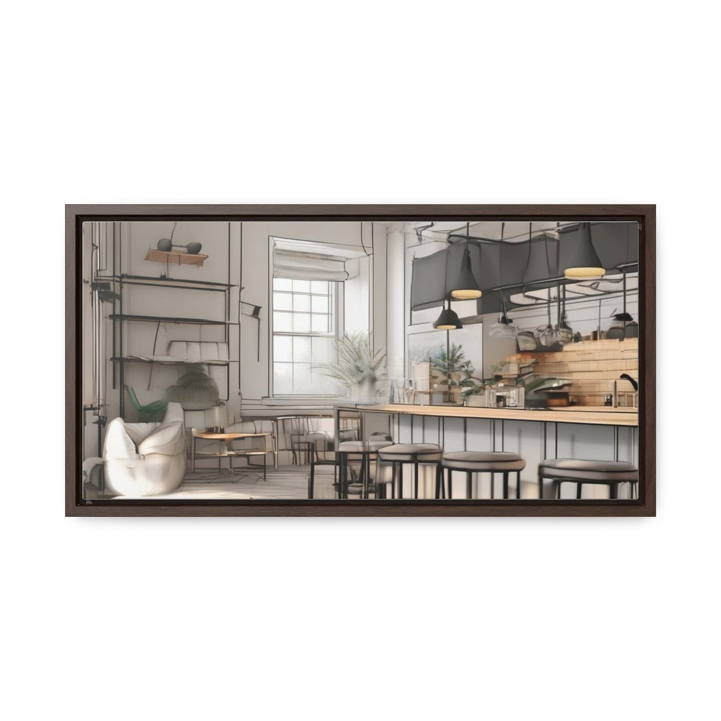 Cat, Kitchen, Gallery Canvas Wraps, Horizontal Frame