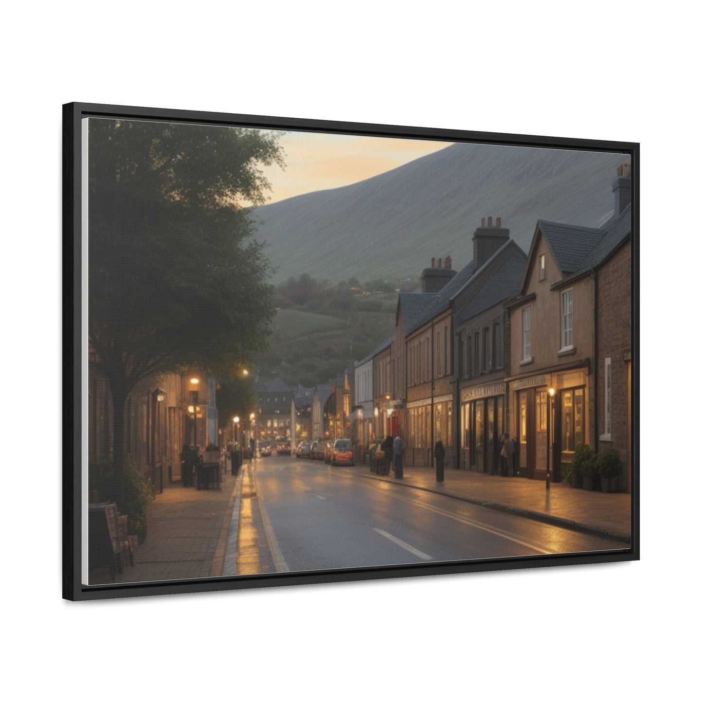 Town, Wall Art, Gallery Canvas Wraps, Horizontal Frame