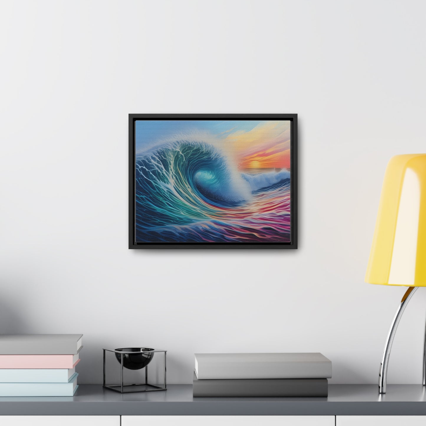 Beach Wave, Wall Art, Gallery Canvas Wraps, Horizontal Frame