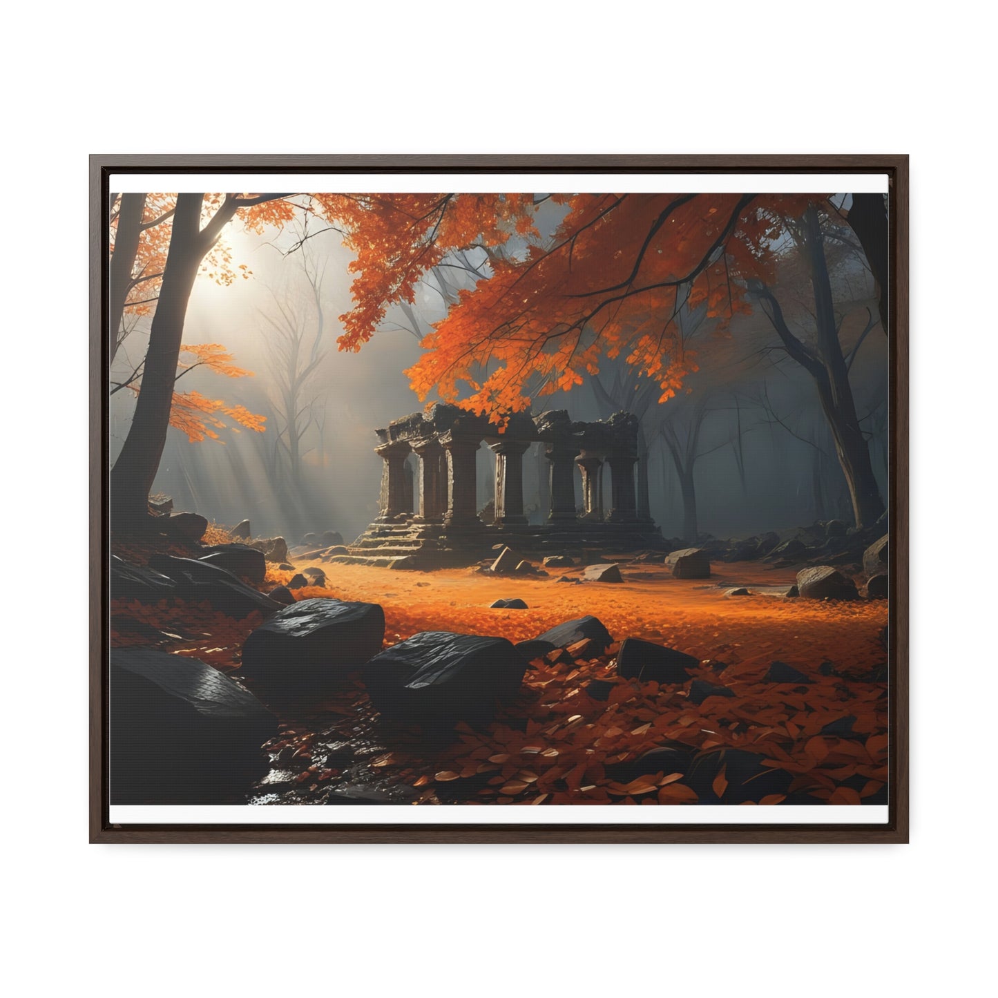 Ruins in the Wood, Wall Art, Gallery Canvas Wraps, Horizontal Frame