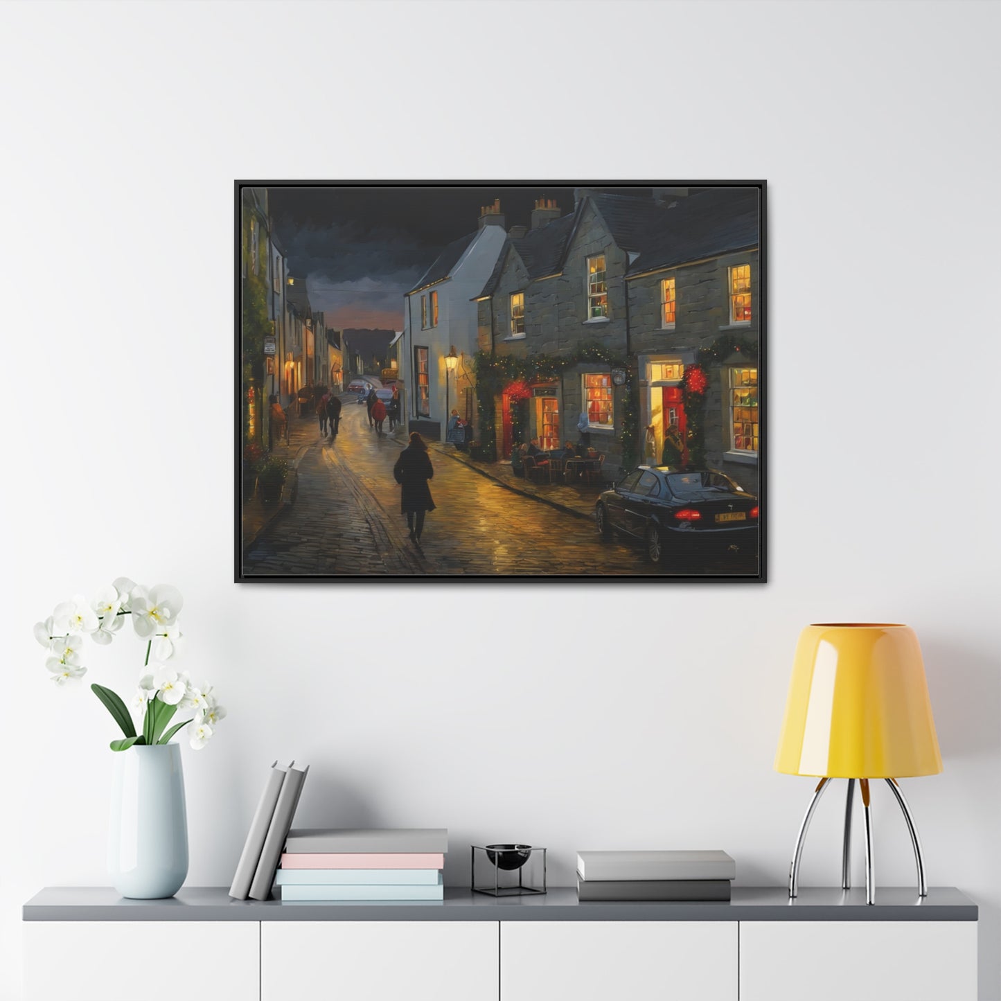 Calm Town, Wall Art, Gallery Canvas Wraps, Horizontal Frame