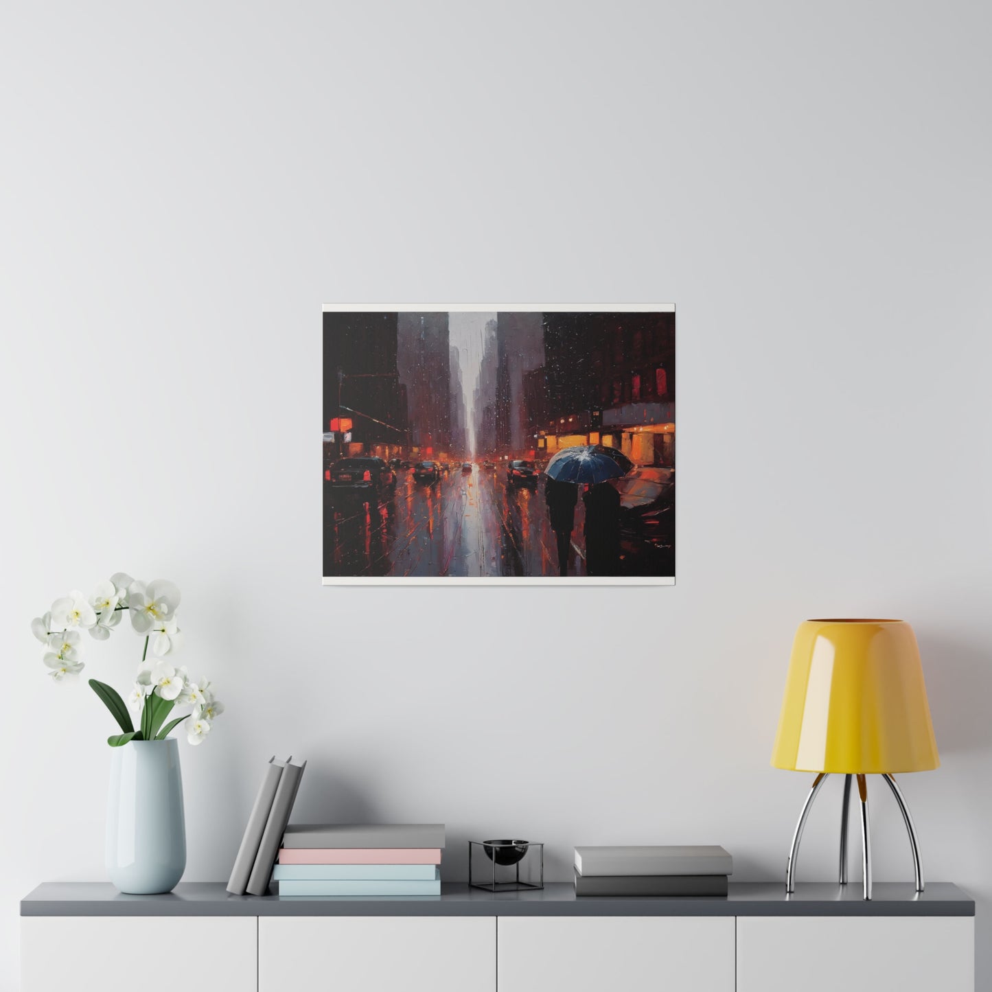 City Streets, Wall Art, Matte Canvas, Stretched, 0.75"