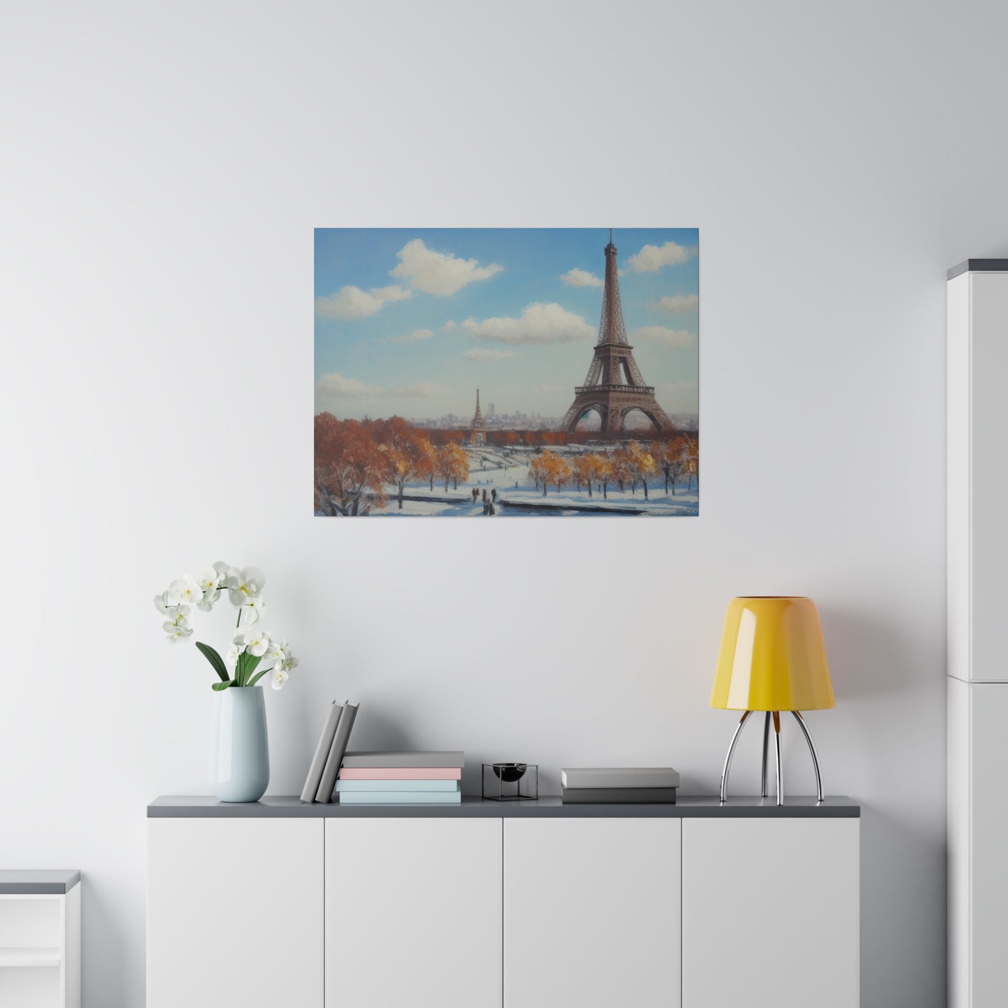 Eiffel Tower, Wall Art, Matte Canvas, Stretched, 0.75"