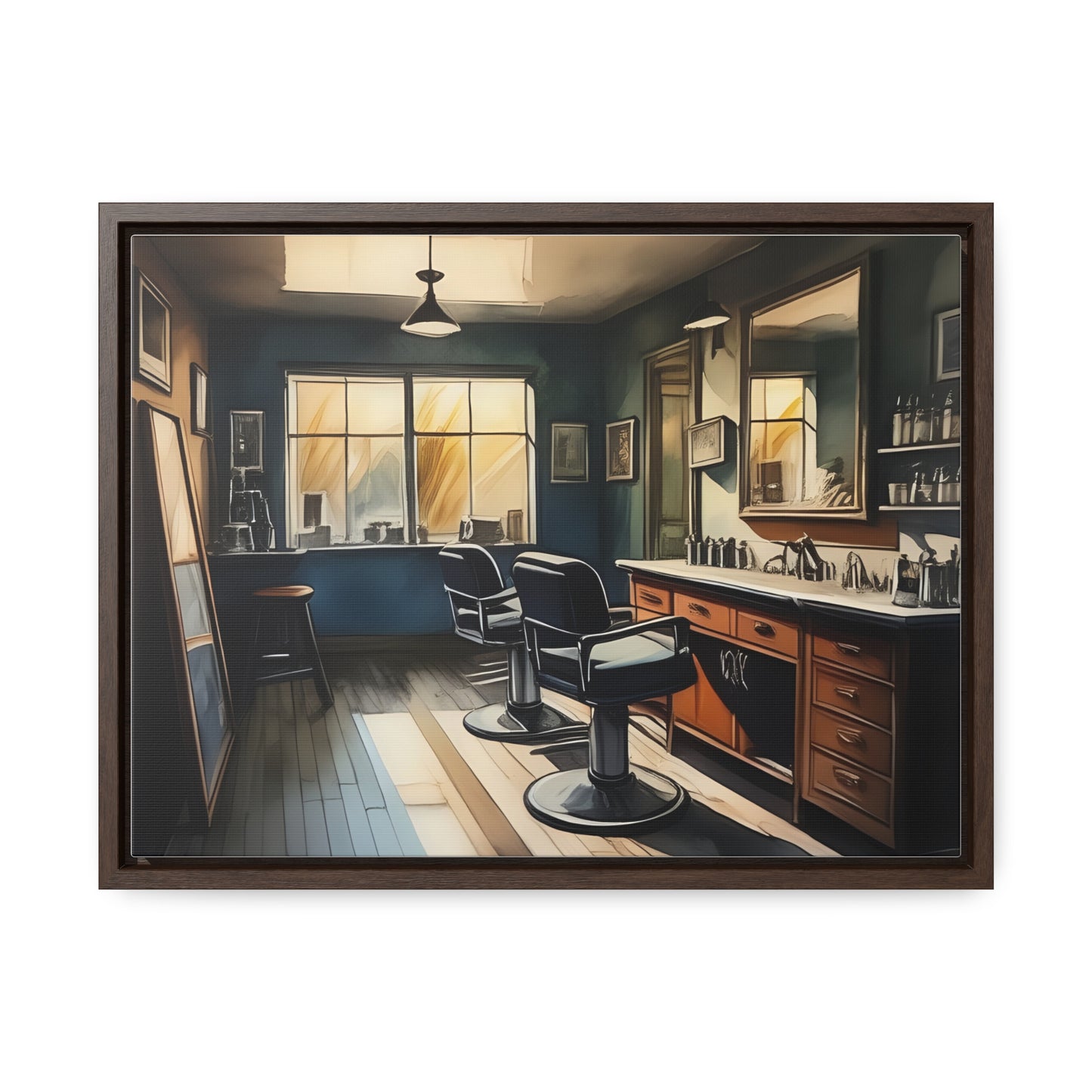 Barbershop, Wall Art, Gallery Canvas Wraps, Horizontal Frame