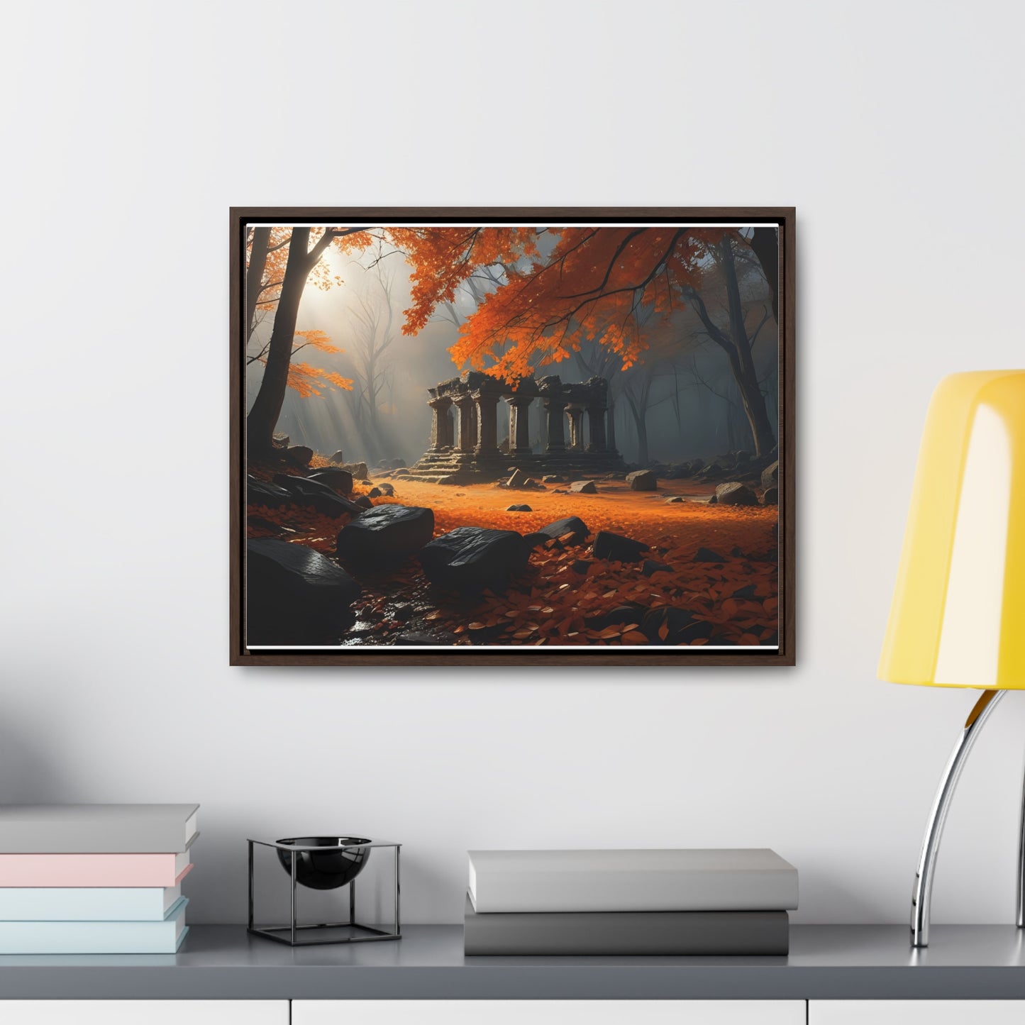 Ruins in the Wood, Wall Art, Gallery Canvas Wraps, Horizontal Frame