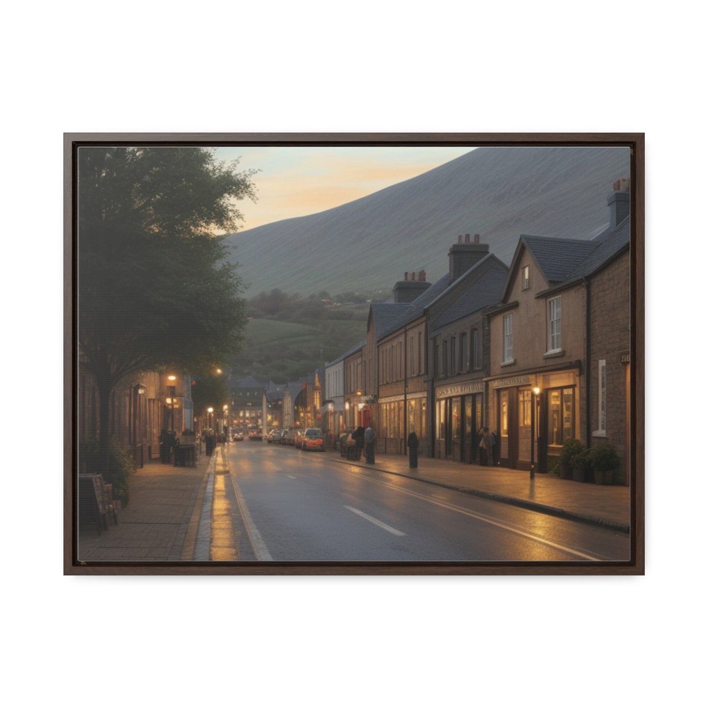 Town, Wall Art, Gallery Canvas Wraps, Horizontal Frame