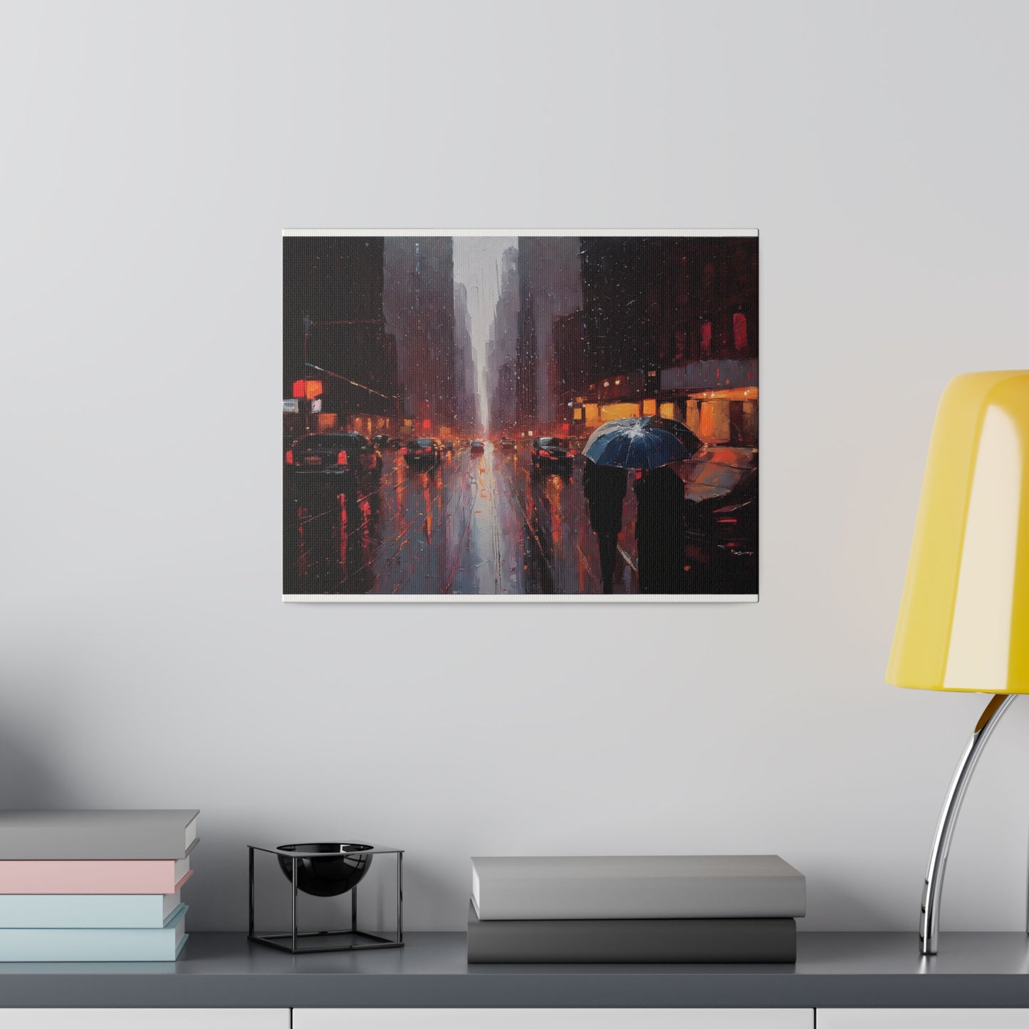 City Streets, Wall Art, Matte Canvas, Stretched, 0.75"