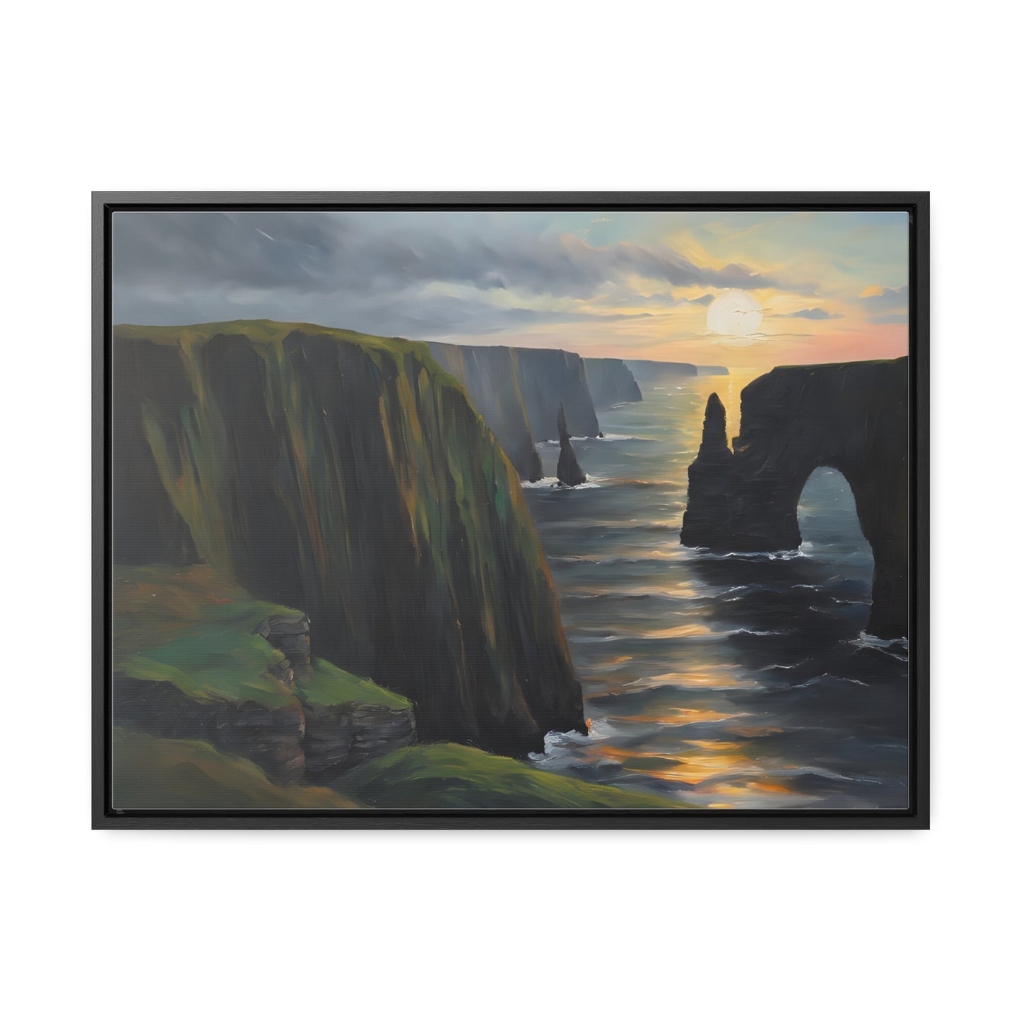 Irish Cliffs, Wall Art, Gallery Canvas Wraps, Horizontal Frame