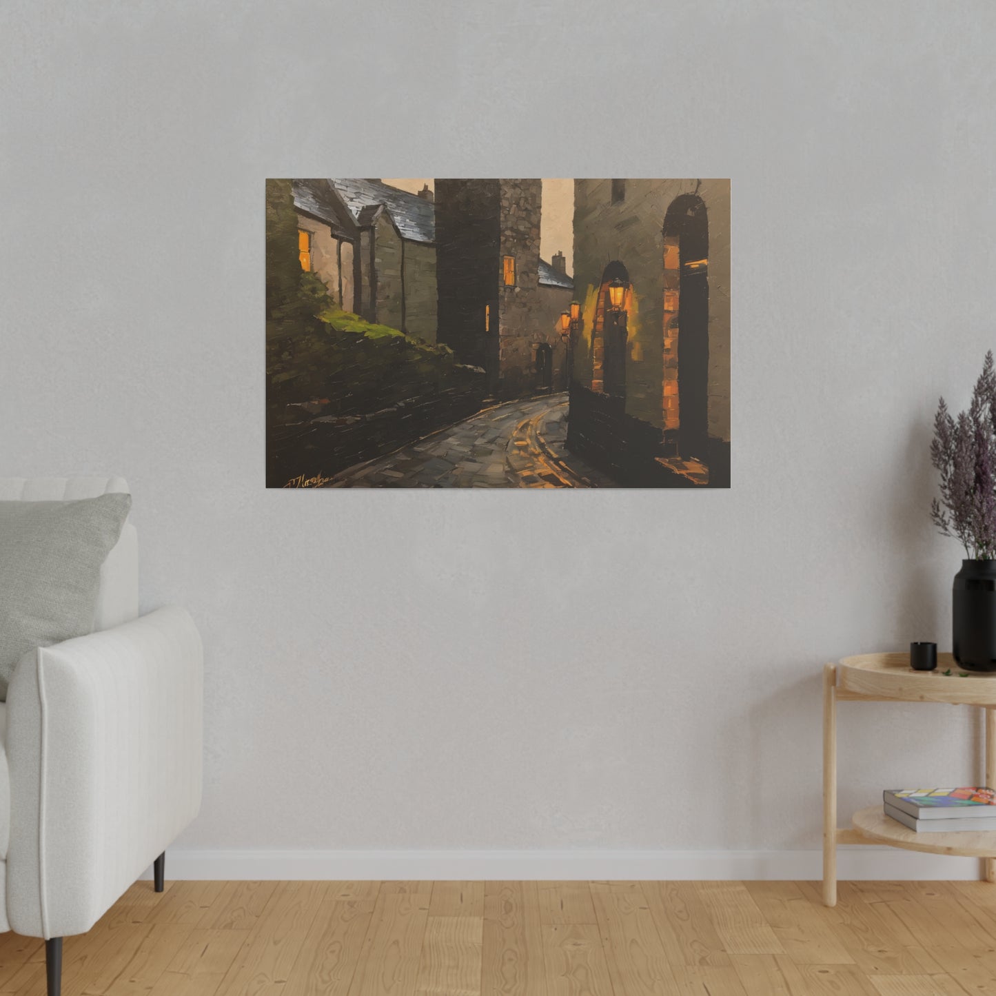 Walk the streets, Wall Art, Matte Canvas, Stretched, 0.75"