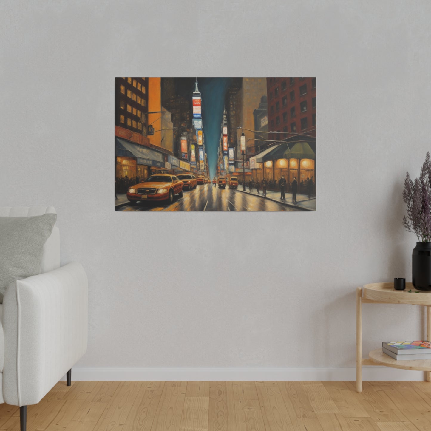 The City, Wall Art, Matte Canvas, Stretched, 0.75"