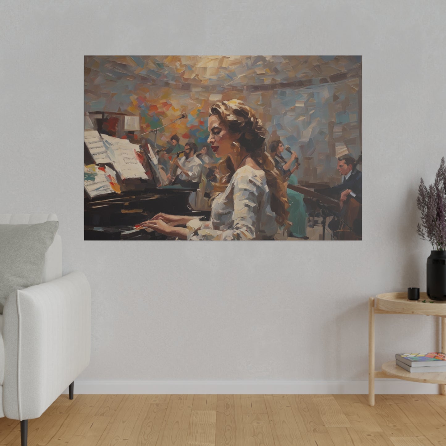 Music, Wall Art, Matte Canvas, Stretched, 0.75"