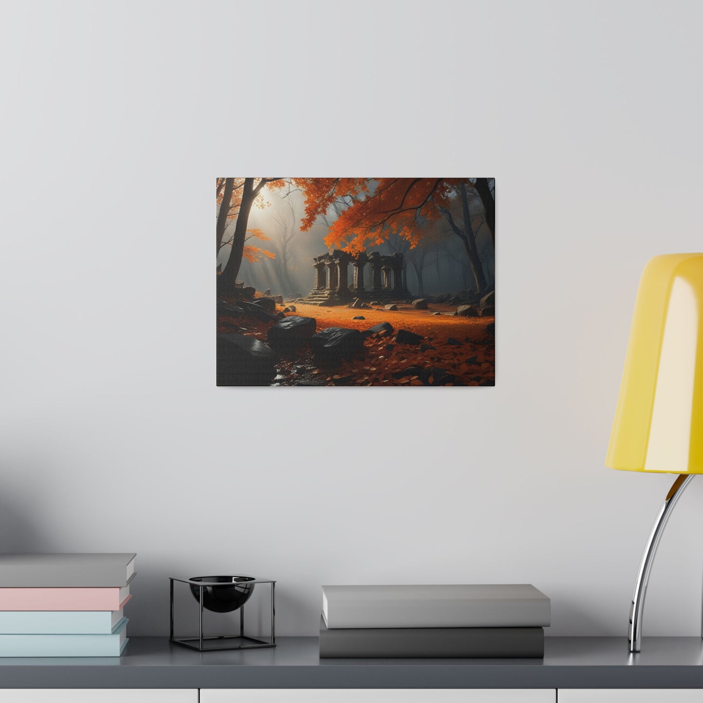 Ruins in the Woods, Wall Art, Matte Canvas, Stretched, 0.75"