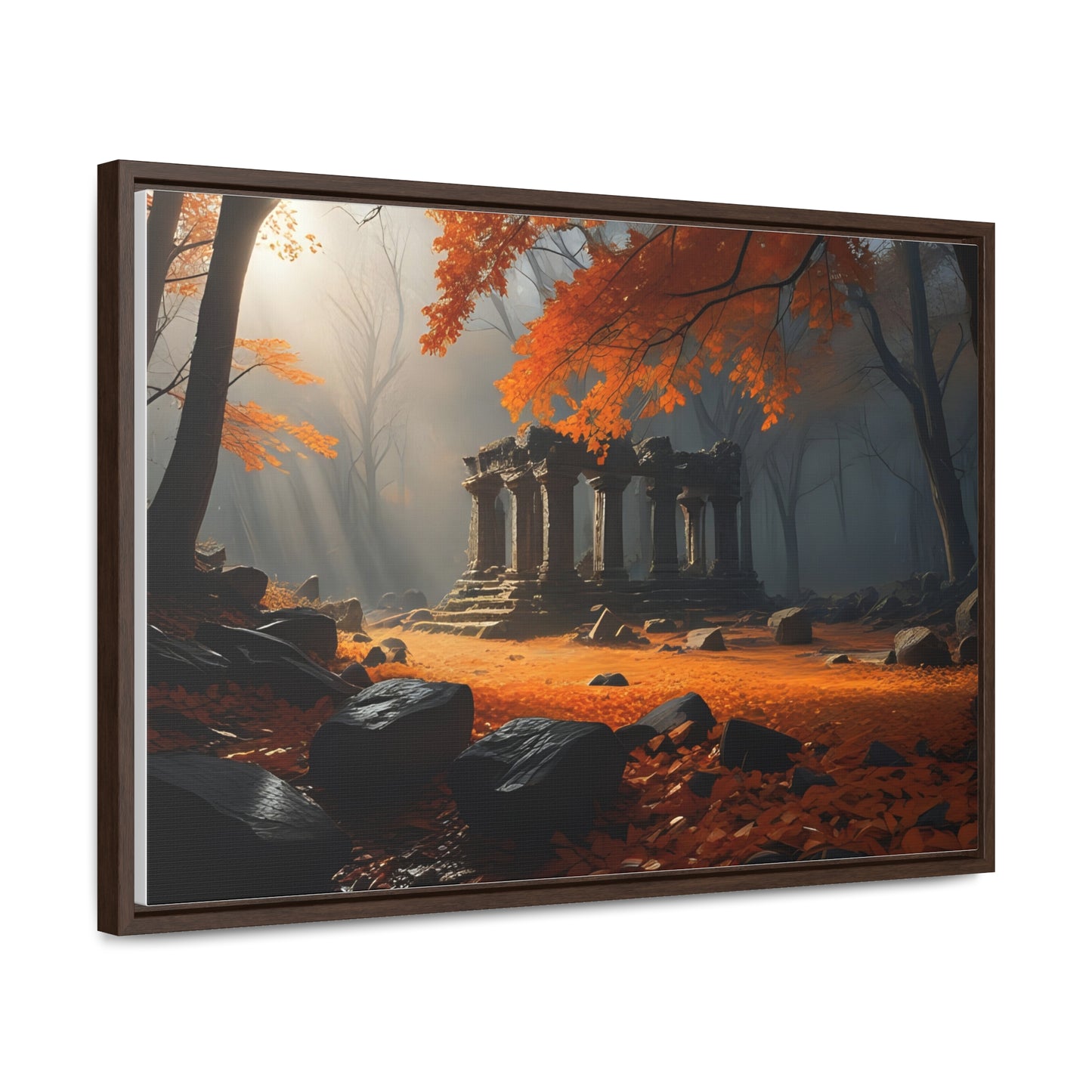 Ruins in the Wood, Wall Art, Gallery Canvas Wraps, Horizontal Frame