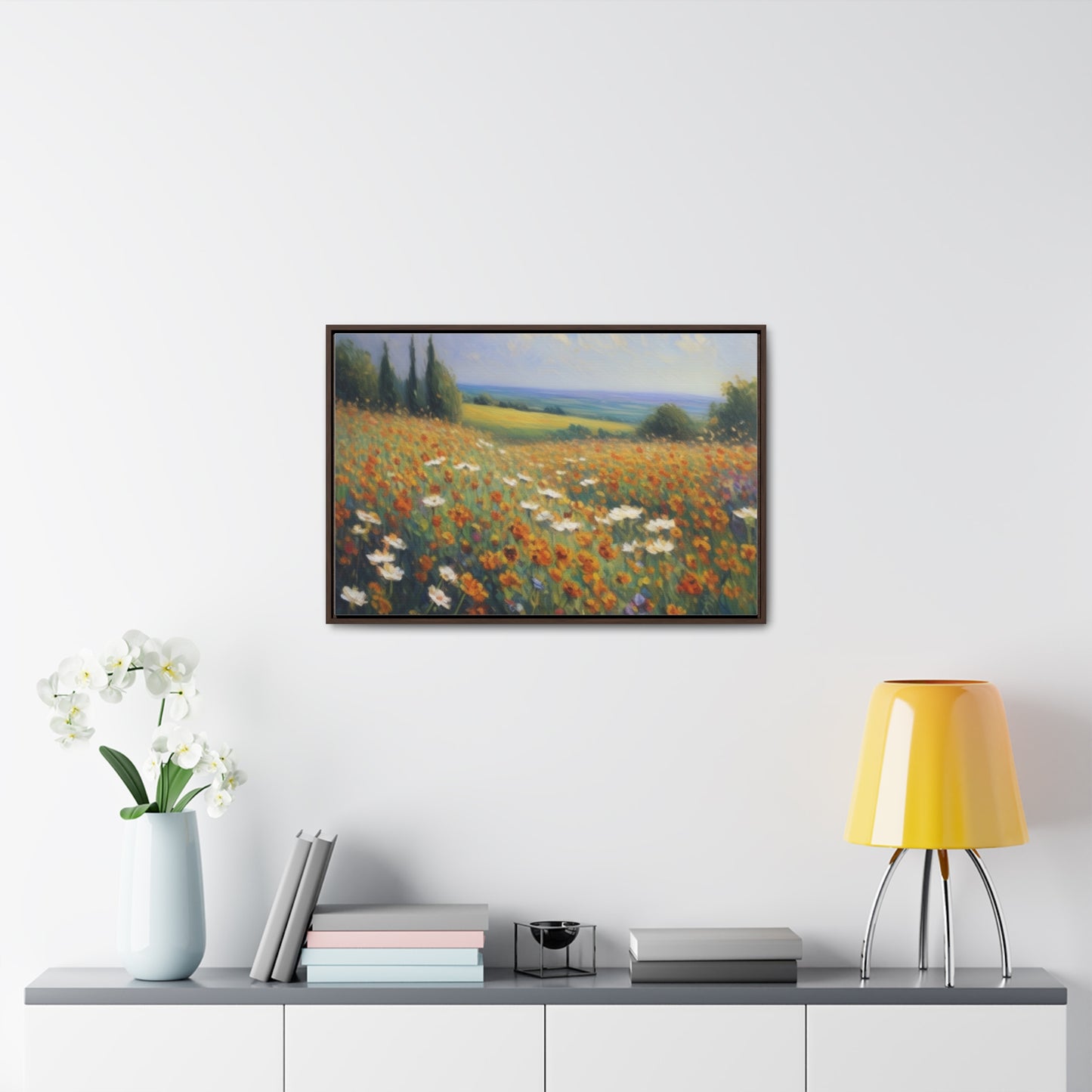 Field of flowers, Gallery Canvas Wraps, Horizontal Frame