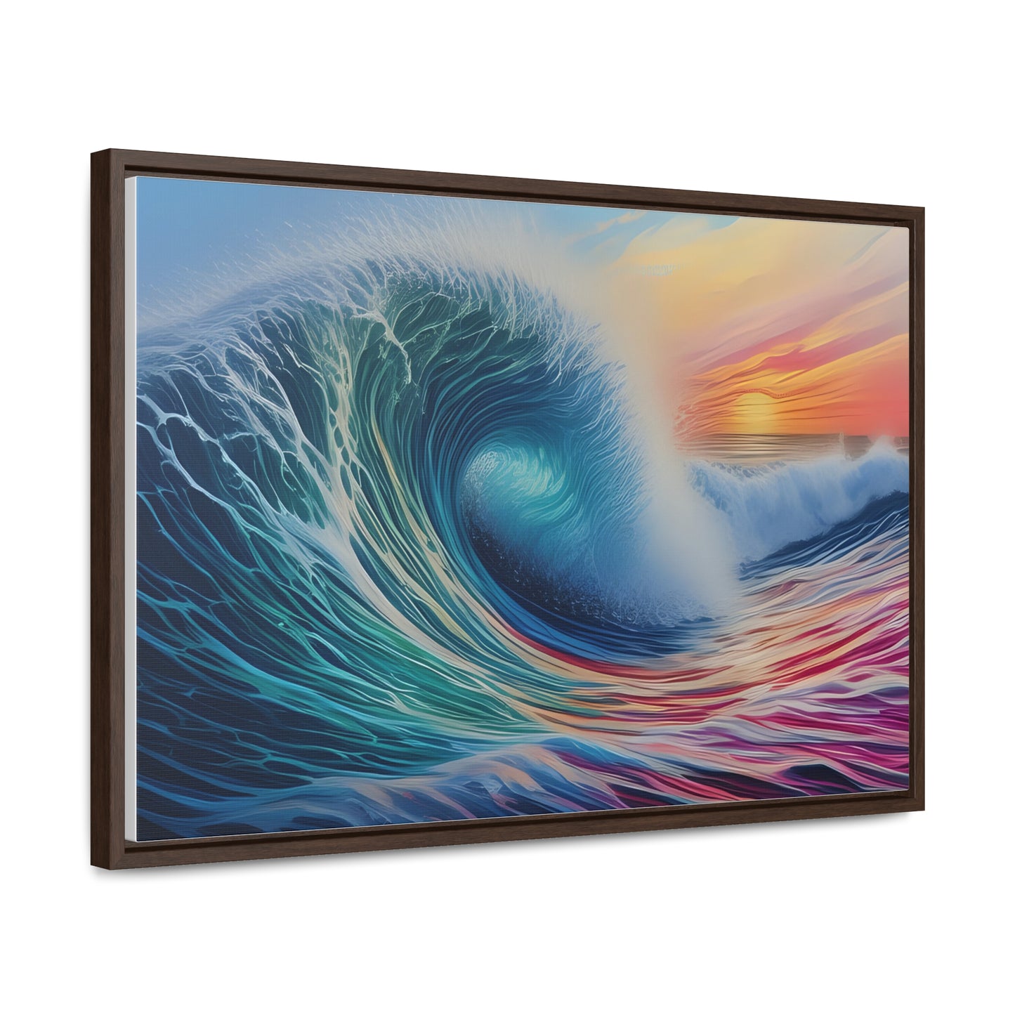 Beach Wave, Wall Art, Gallery Canvas Wraps, Horizontal Frame