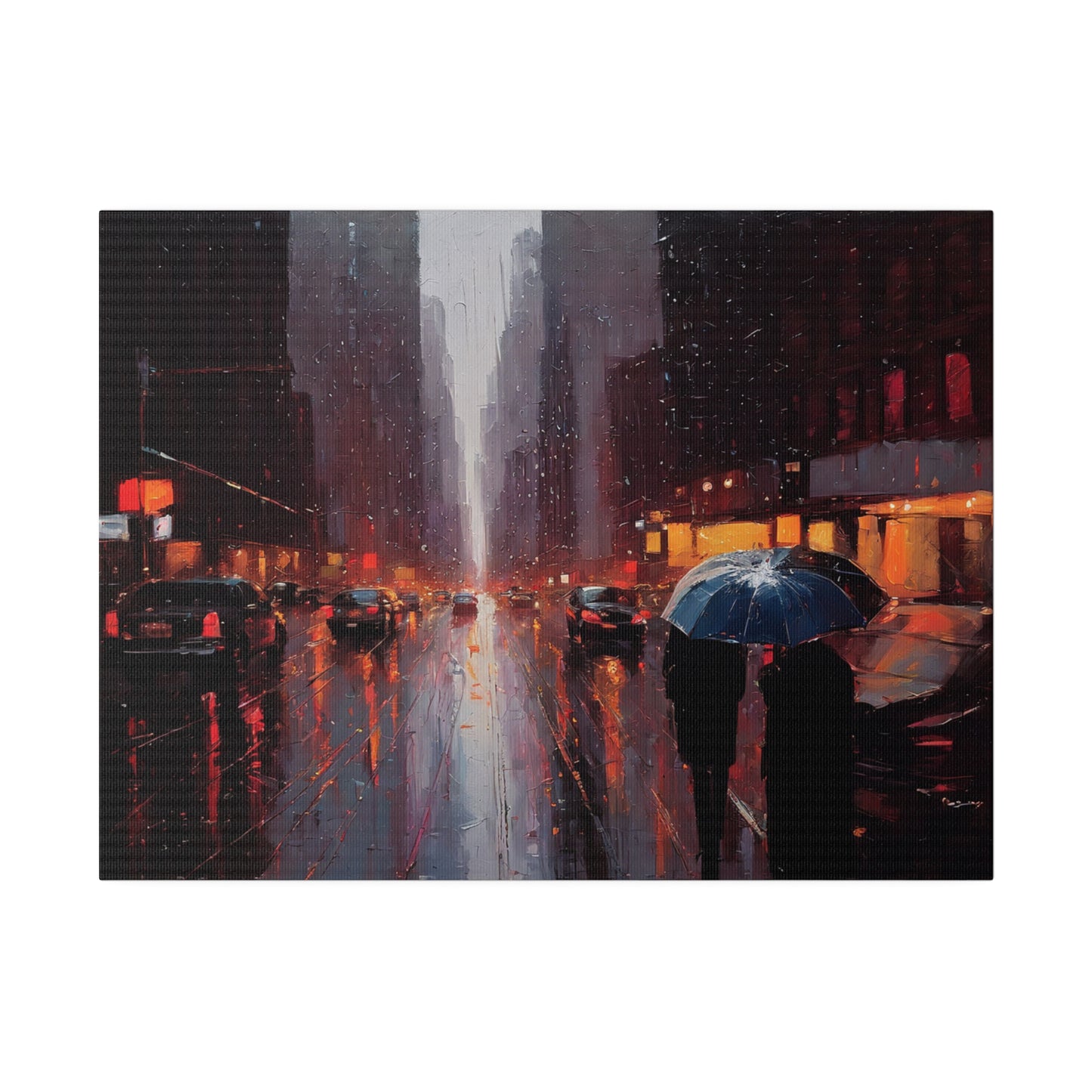 City Streets, Wall Art, Matte Canvas, Stretched, 0.75"