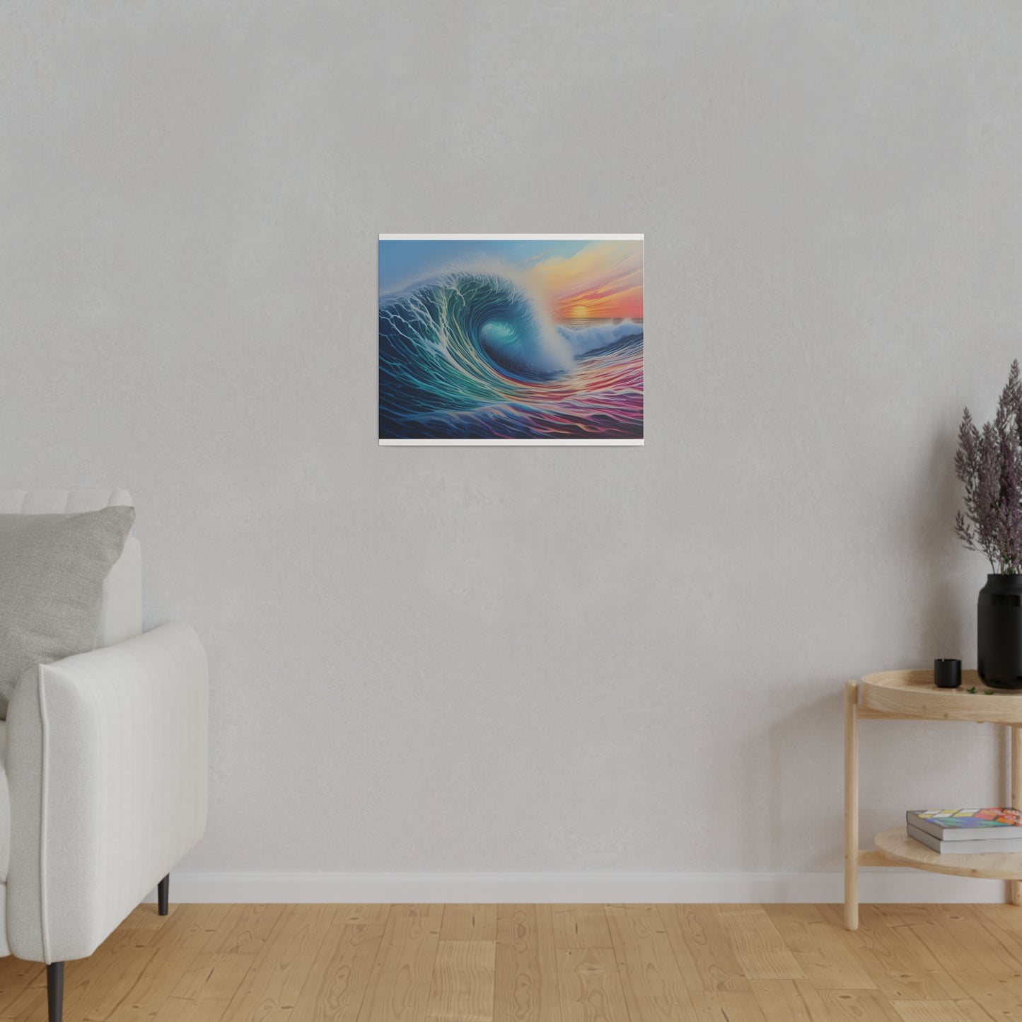 Wave, Beach, Wall Art, Matte Canvas, Stretched, 0.75"