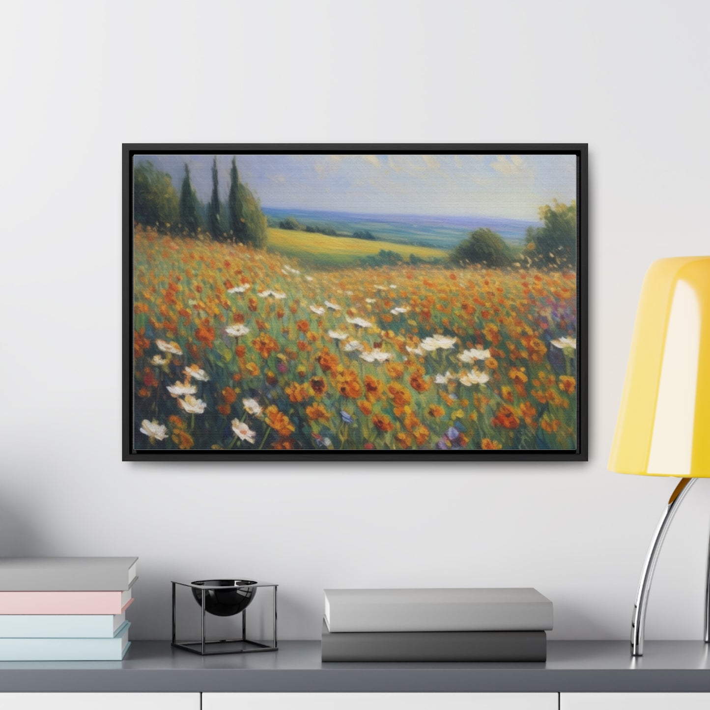 Field of flowers, Gallery Canvas Wraps, Horizontal Frame