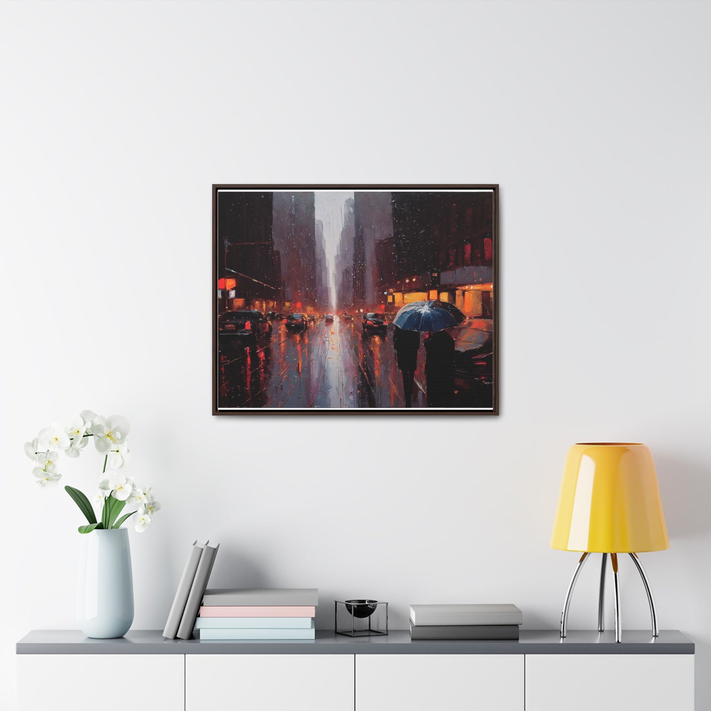 City Streets, Wall Art, Gallery Canvas Wraps, Horizontal Frame