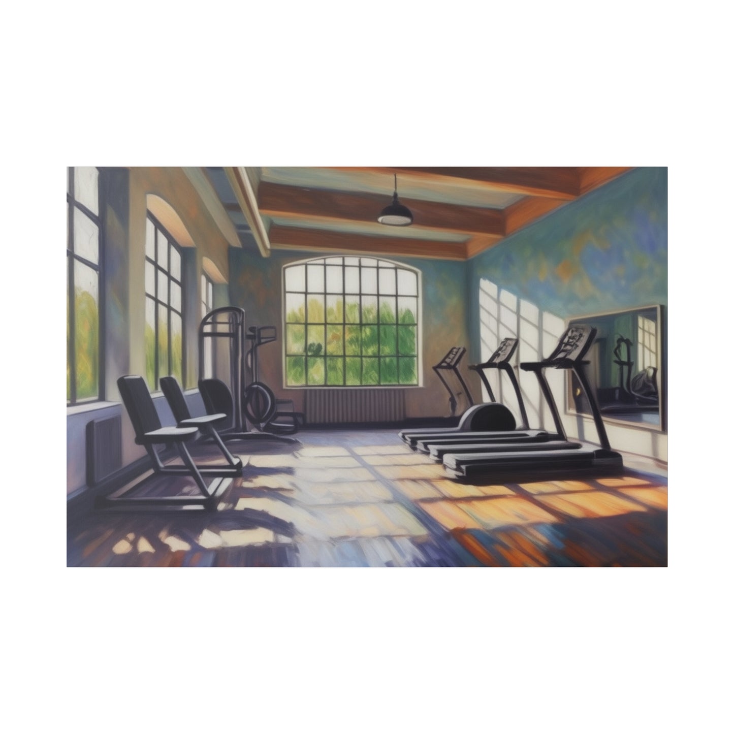 Gym, Work Out, Wall Art, Matte Canvas, Stretched, 0.75"