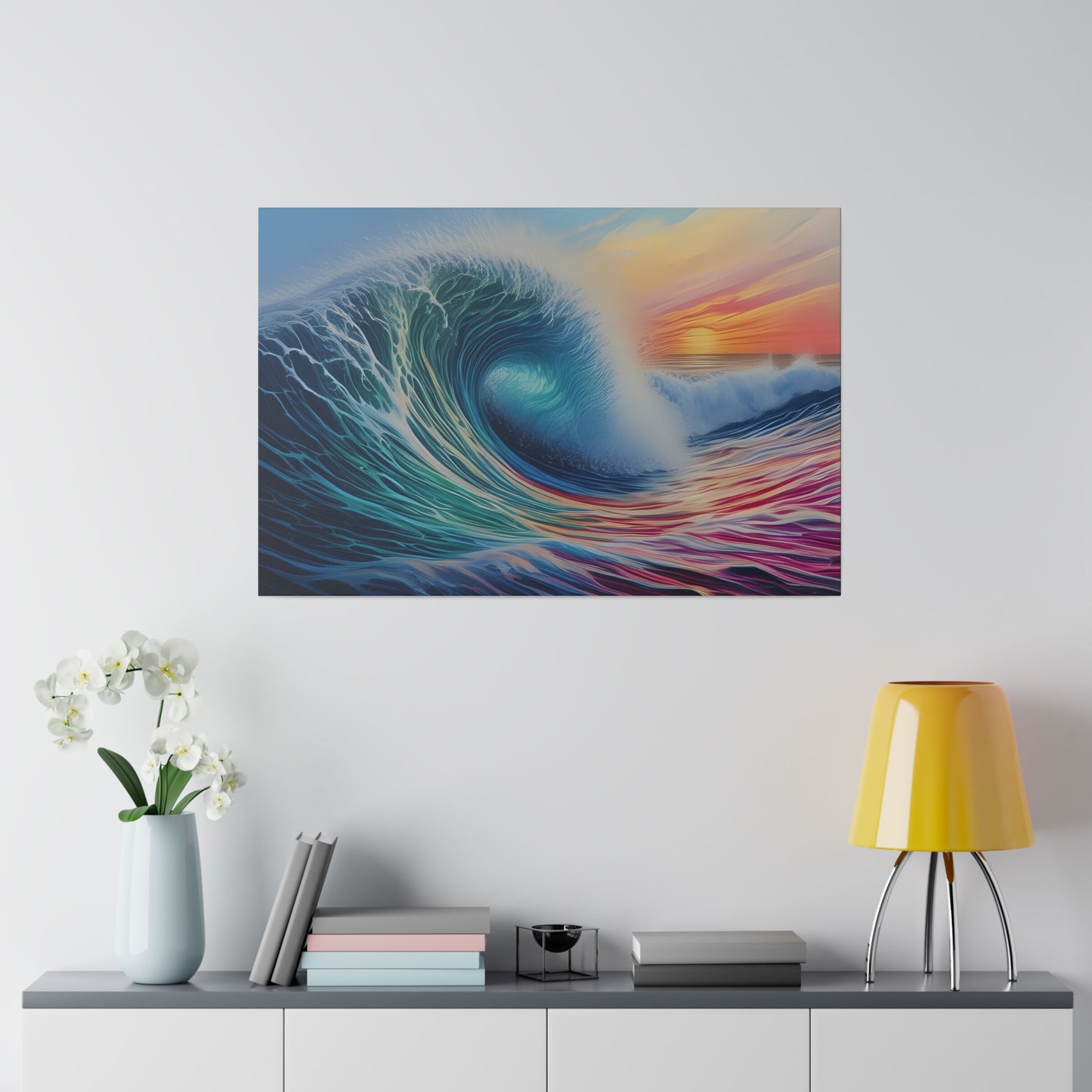 Wave, Beach, Wall Art, Matte Canvas, Stretched, 0.75"