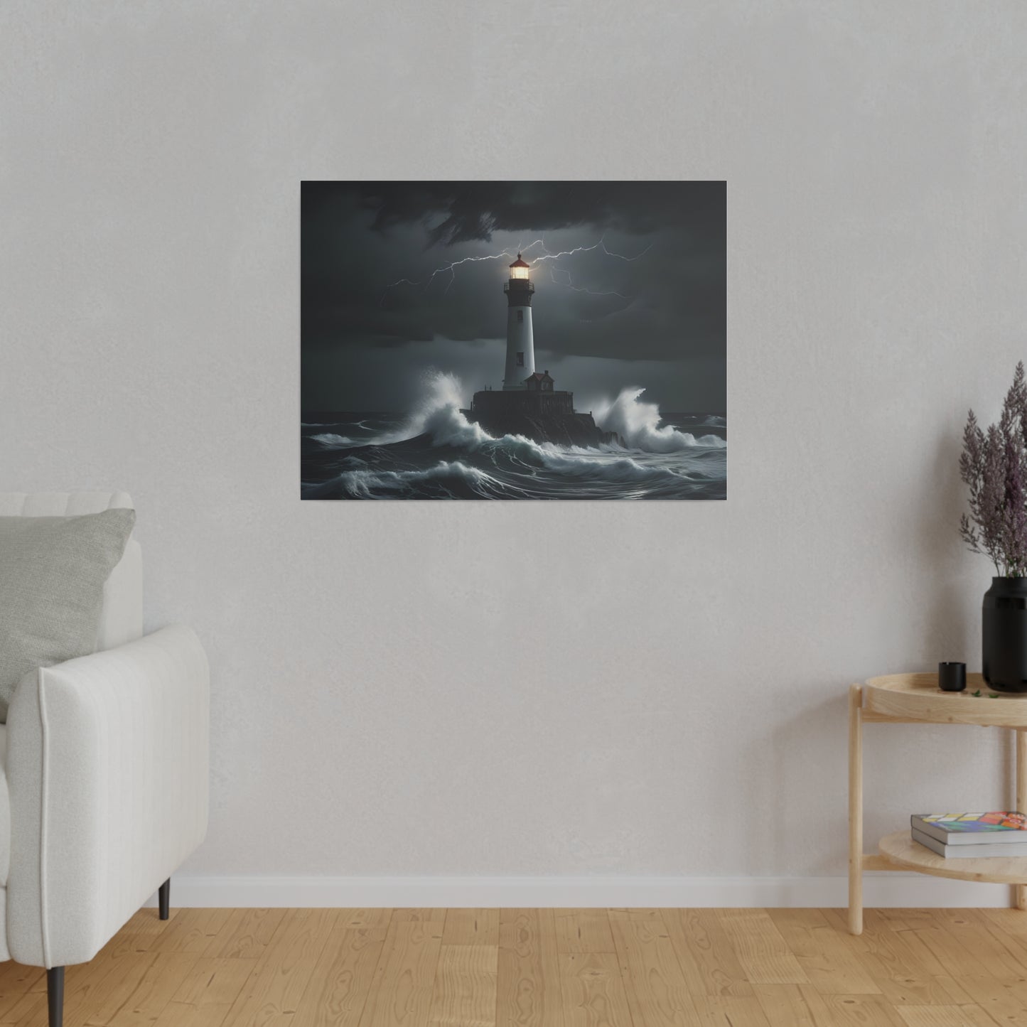 The light house, Wall Art, Matte Canvas, Stretched, 0.75"