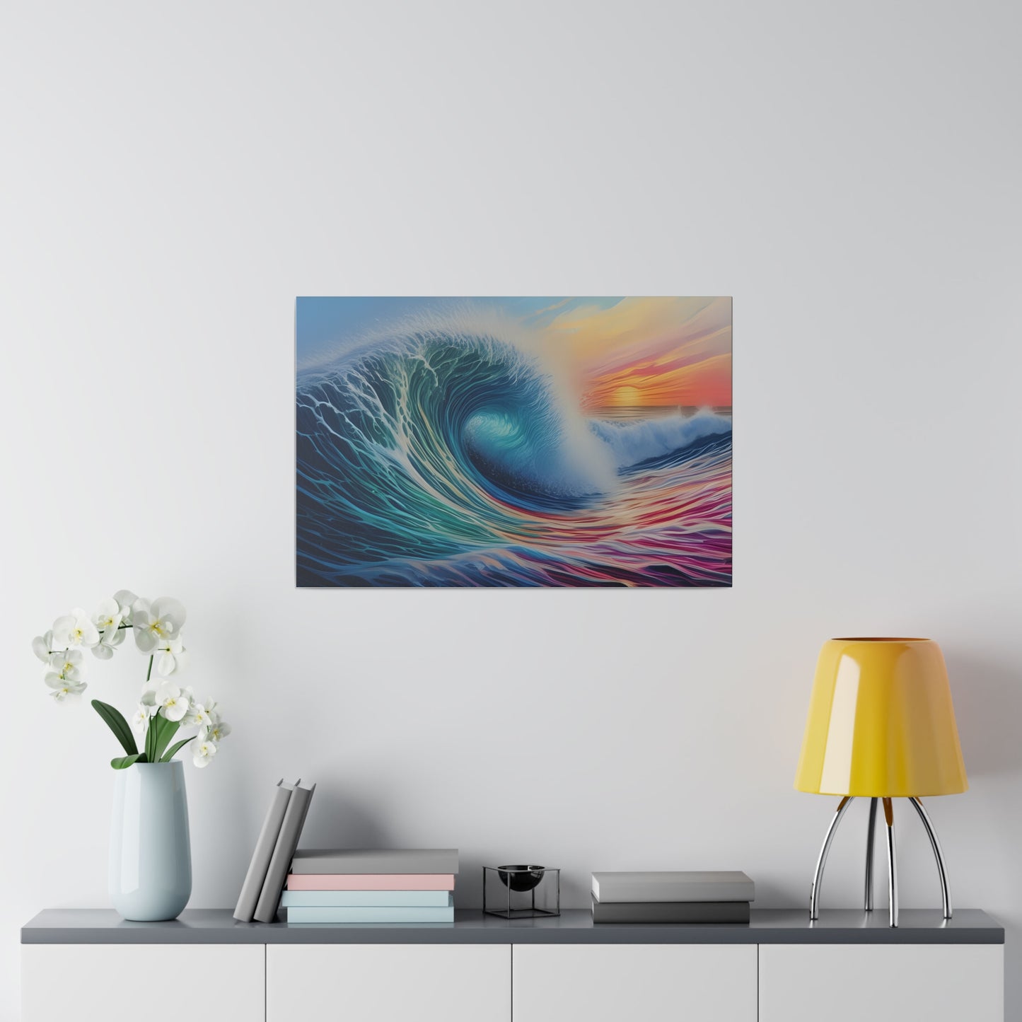 Wave, Beach, Wall Art, Matte Canvas, Stretched, 0.75"