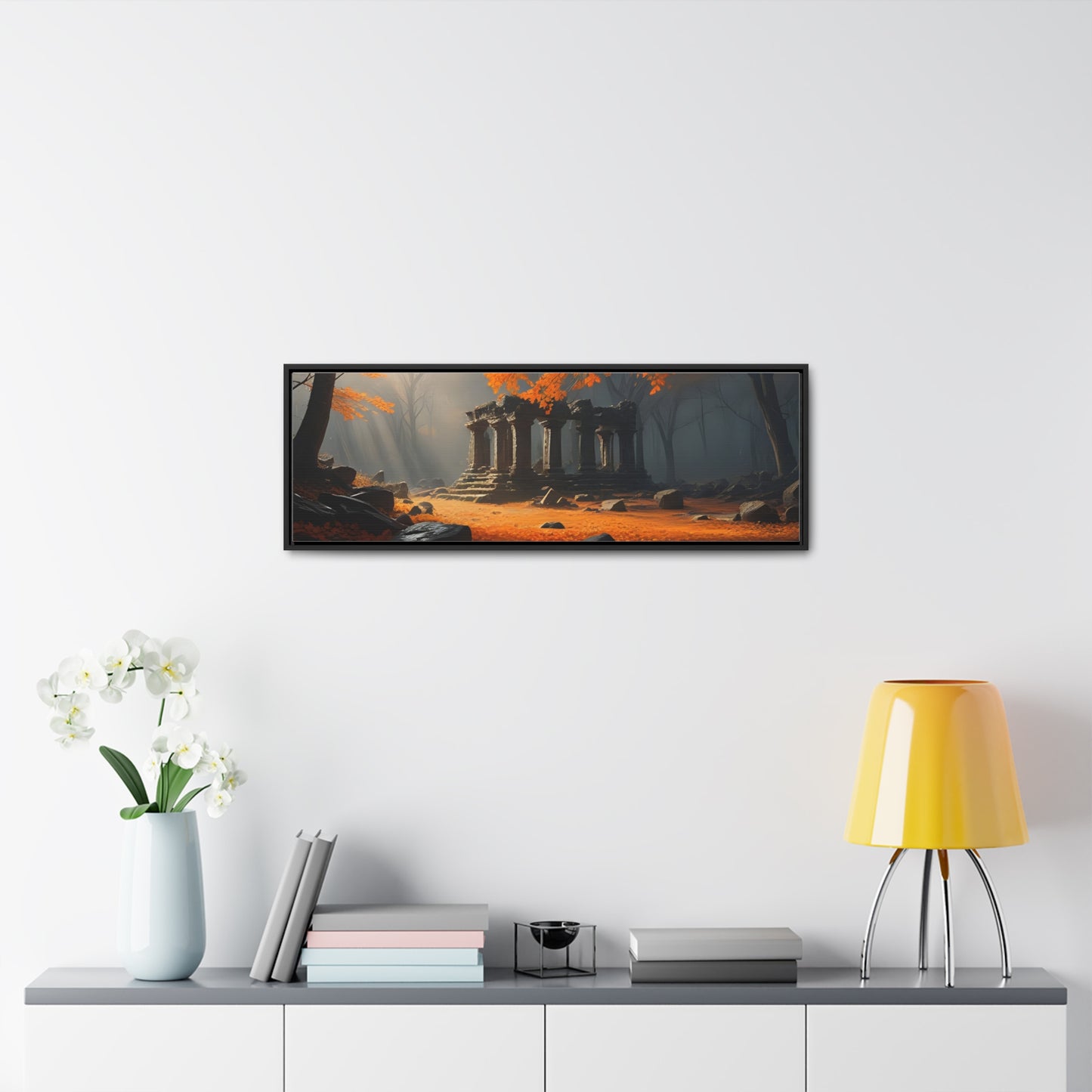 Ruins in the Wood, Wall Art, Gallery Canvas Wraps, Horizontal Frame