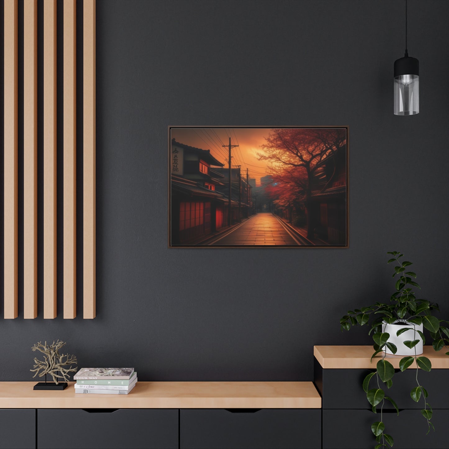 Japanese Village, Wall Art, Gallery Canvas Wraps, Horizontal Frame