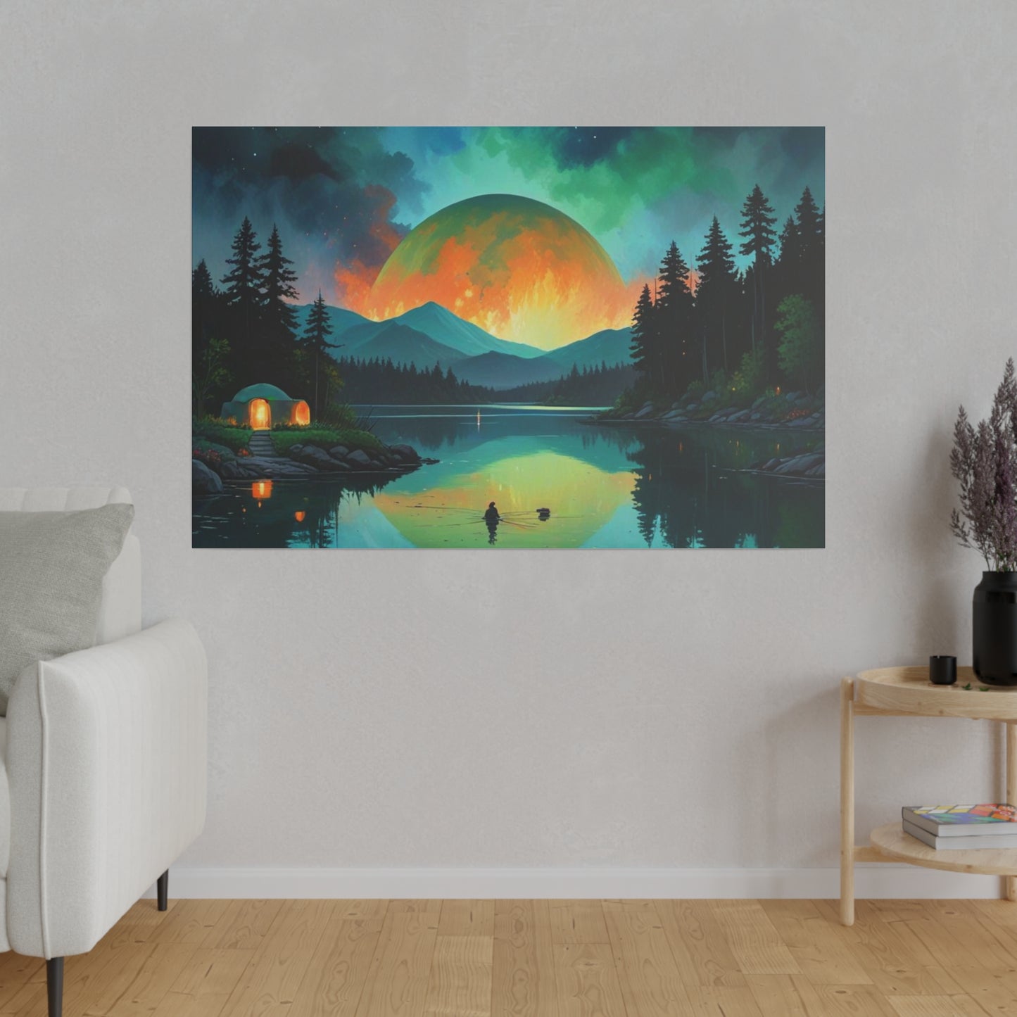 The Moon Tonight, Wall Art, Matte Canvas, Stretched, 0.75"