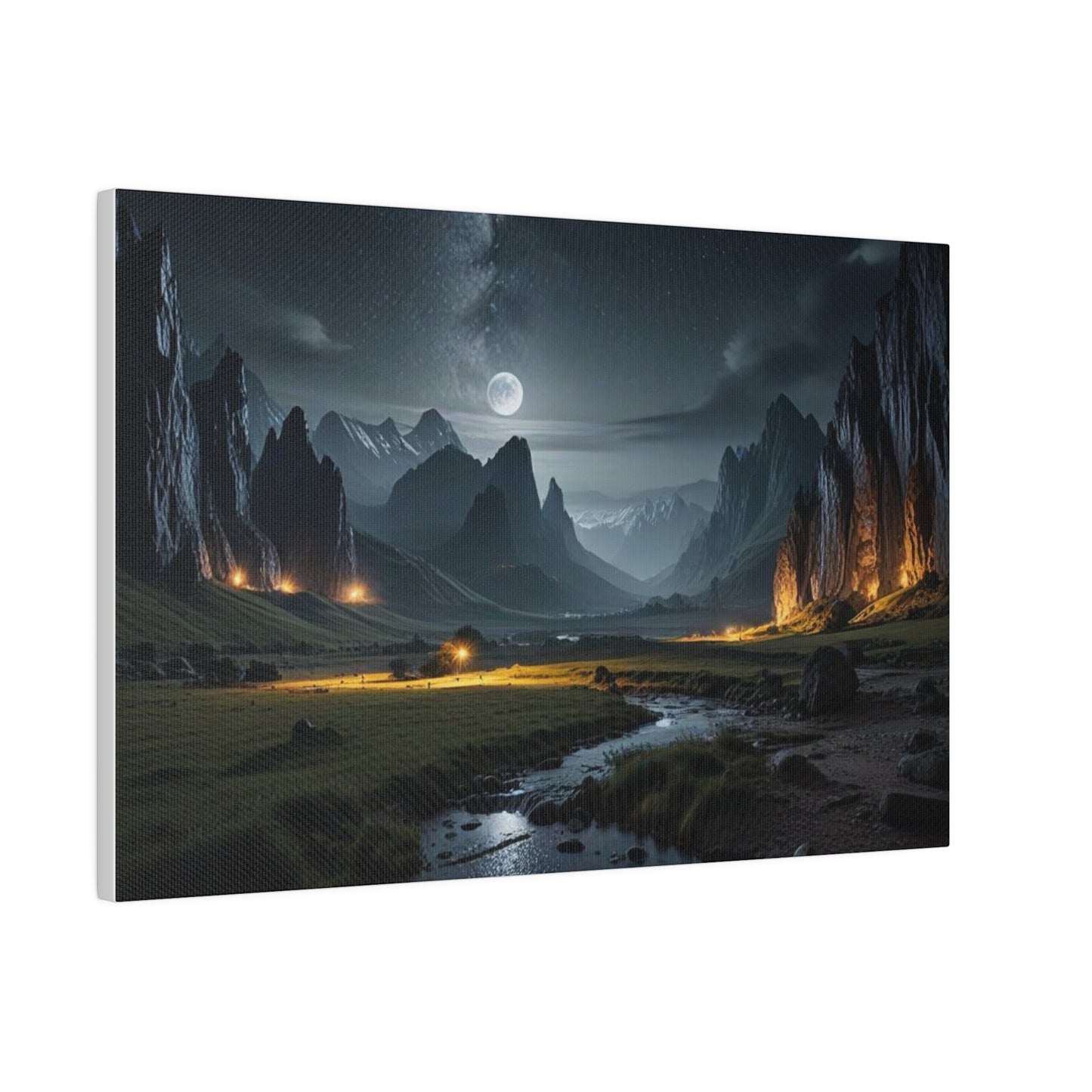 The Place Between the Cliffs, Wall Art, Matte Canvas, Stretched, 0.75"