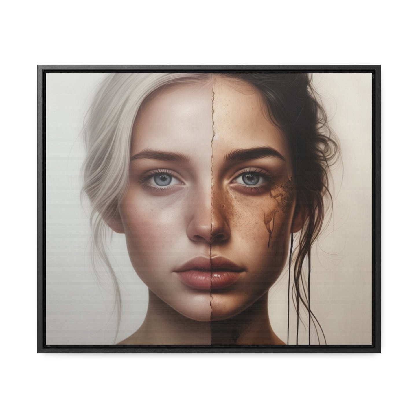 Woman, Face, Wall Art, Gallery Canvas Wraps, Horizontal Frame