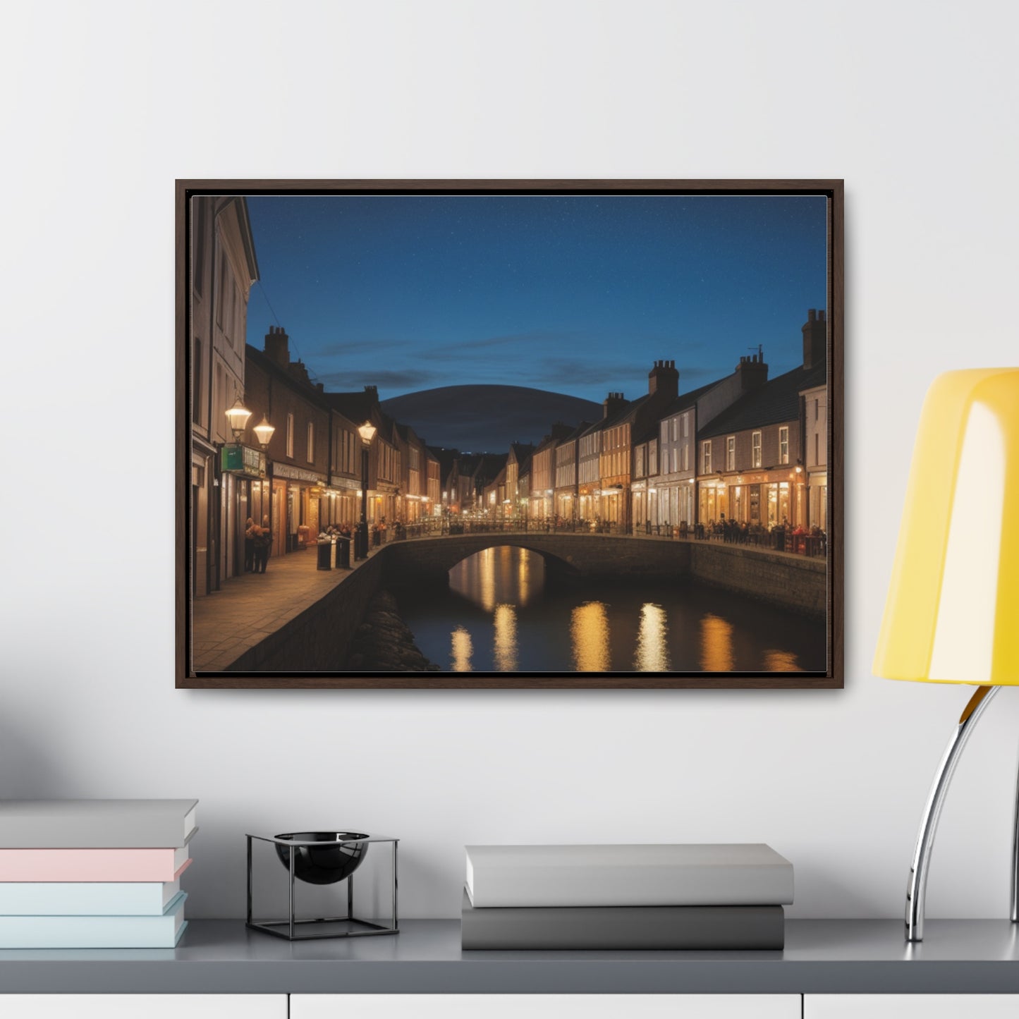 Canal, Wall Art, Gallery Canvas Wraps, Horizontal Frame