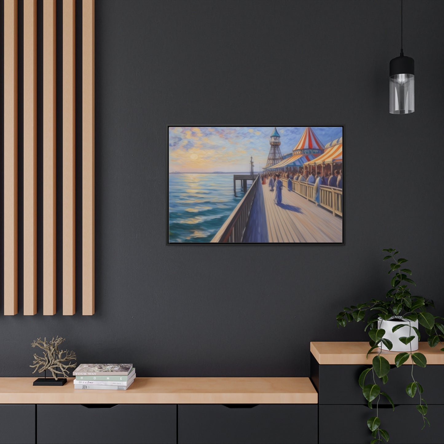 Pier, Wall Art, Gallery Canvas Wraps, Horizontal Frame