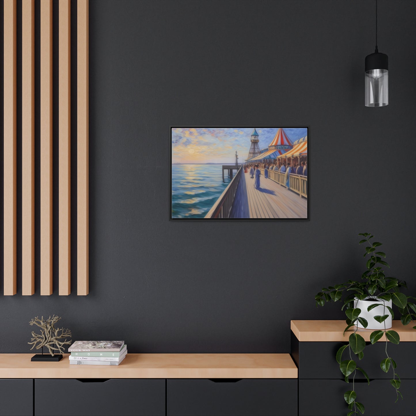 Pier, Wall Art, Gallery Canvas Wraps, Horizontal Frame