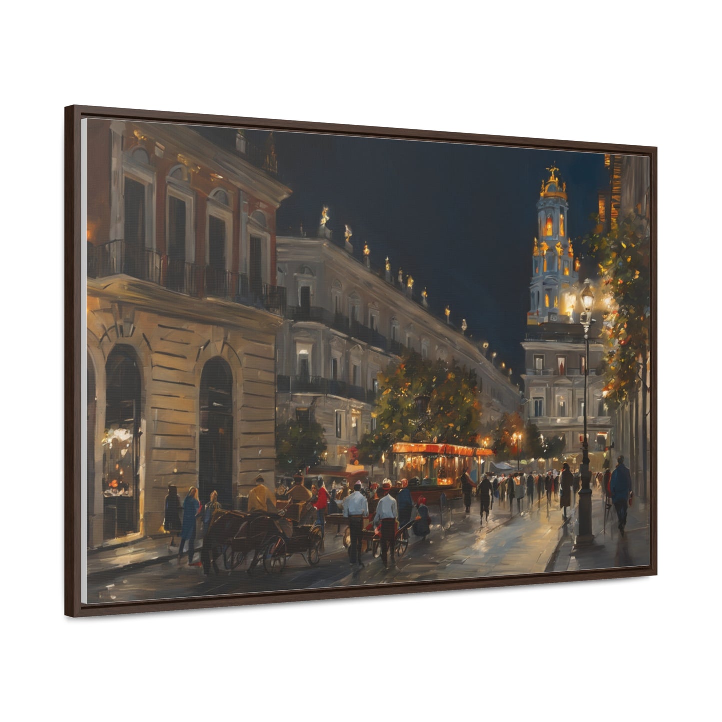 Night Walk, Wall Art, Gallery Canvas Wraps, Horizontal Frame