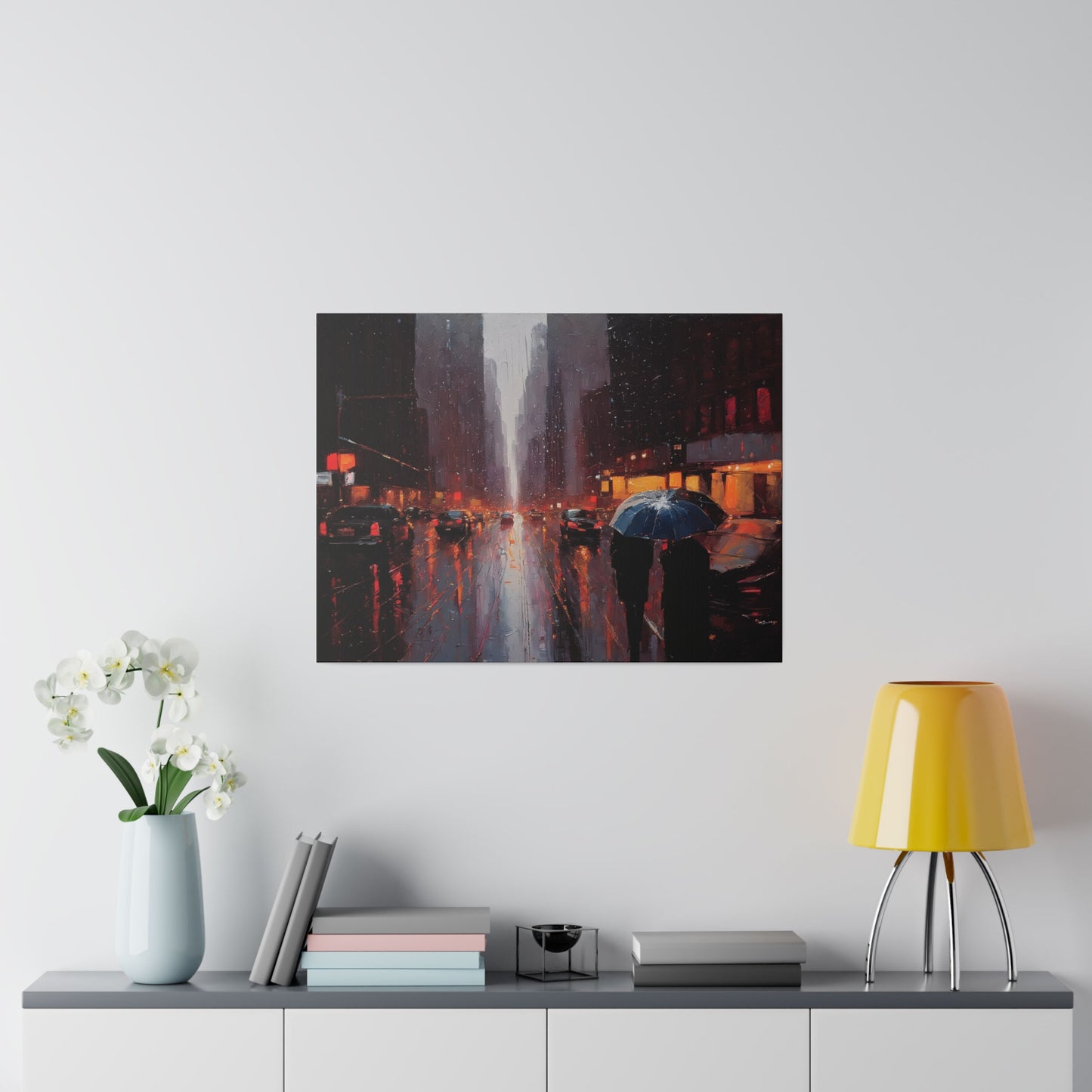 City Streets, Wall Art, Matte Canvas, Stretched, 0.75"