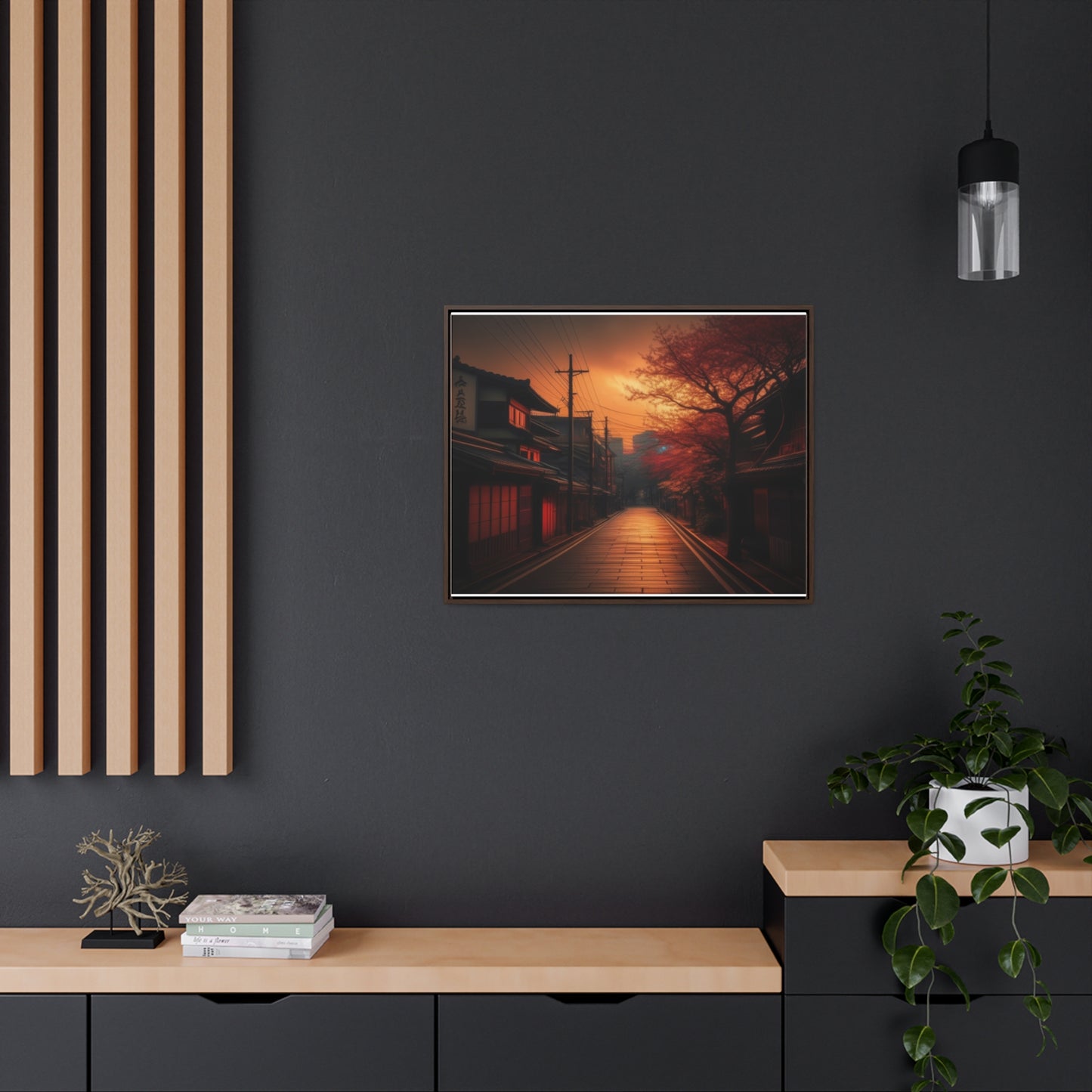 Japanese Village, Wall Art, Gallery Canvas Wraps, Horizontal Frame