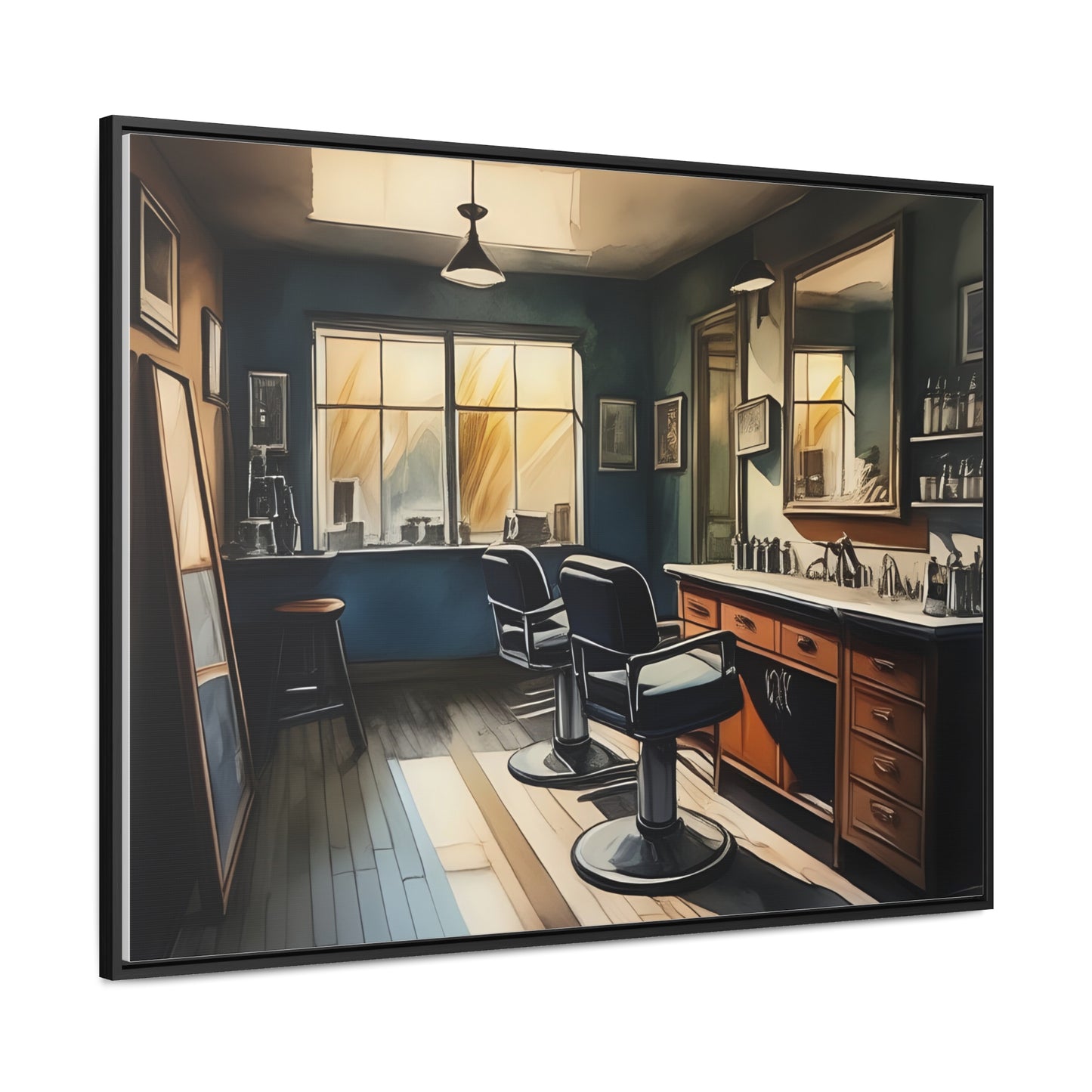 Barbershop, Wall Art, Gallery Canvas Wraps, Horizontal Frame