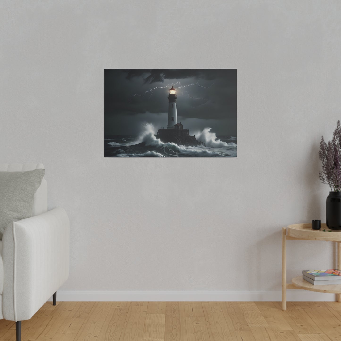 The light house, Wall Art, Matte Canvas, Stretched, 0.75"