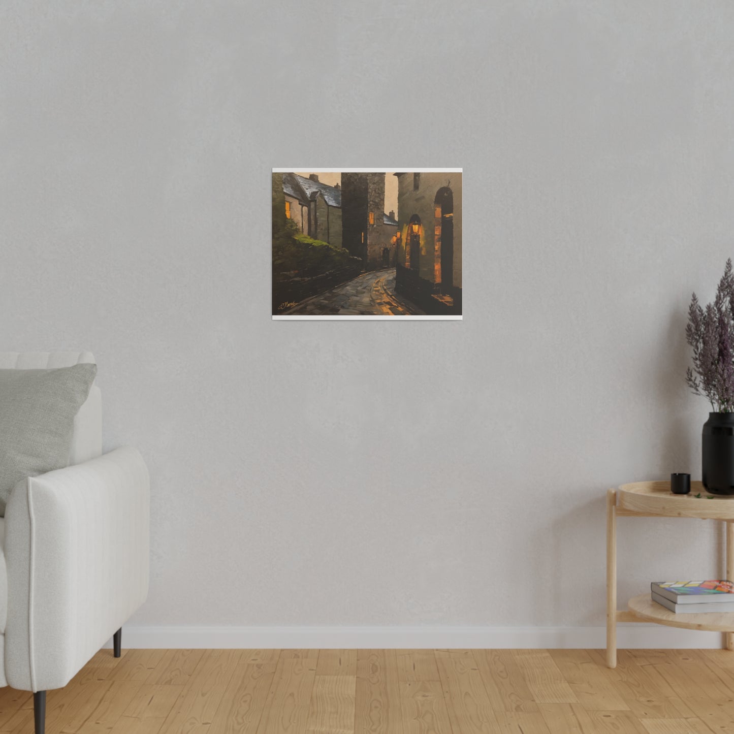 Walk the streets, Wall Art, Matte Canvas, Stretched, 0.75"