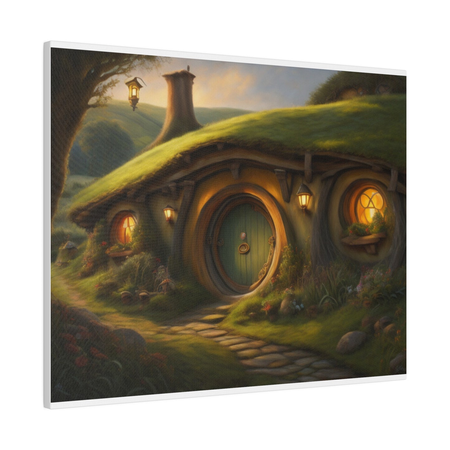 Hobbiton, Wall Art, Matte Canvas, Stretched, 0.75"