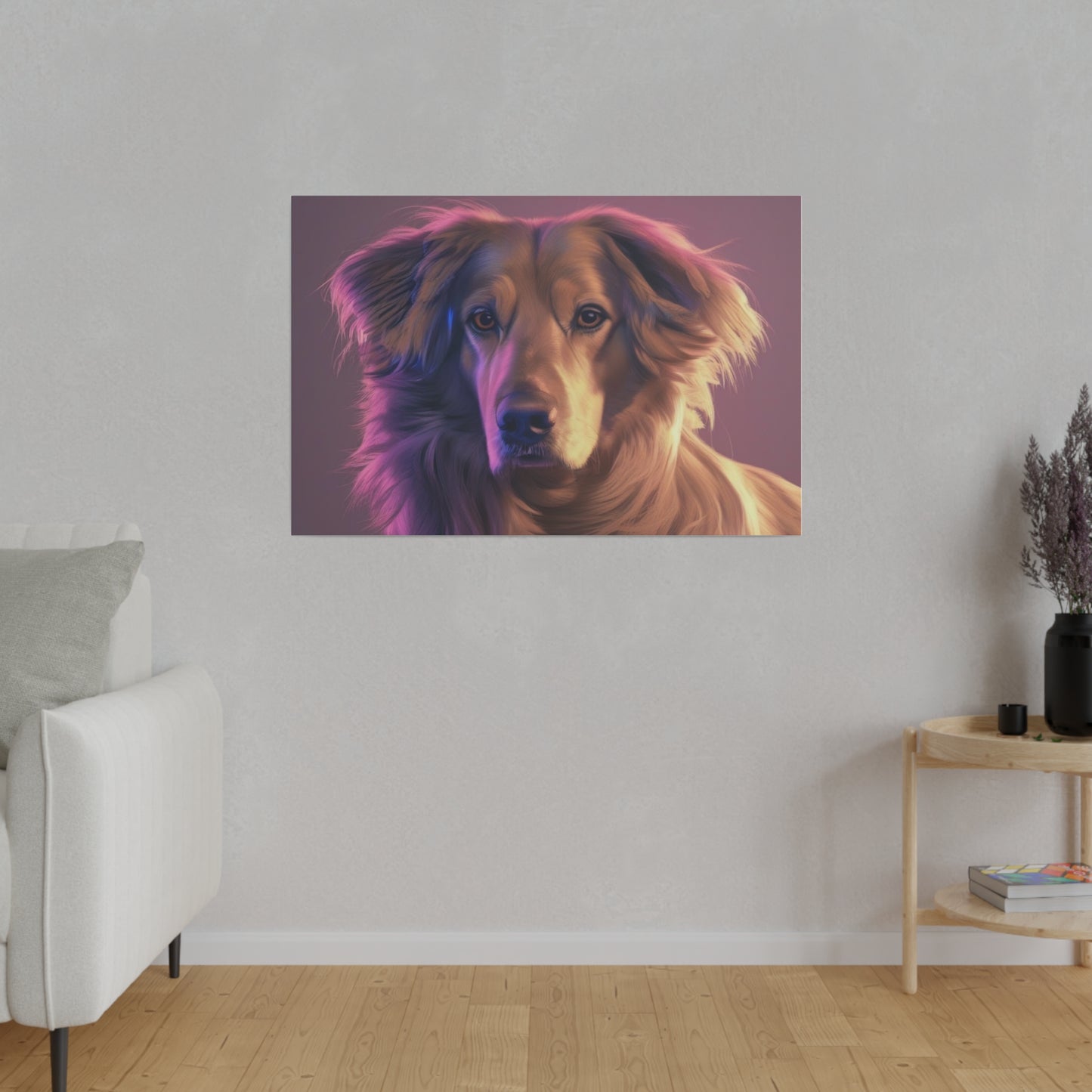 Dog, Wall Art, Matte Canvas, Stretched, 0.75"