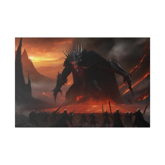 Lord Of The Rings, Morgoth, Wall Art, Matte Canvas, Stretched, 0.75"