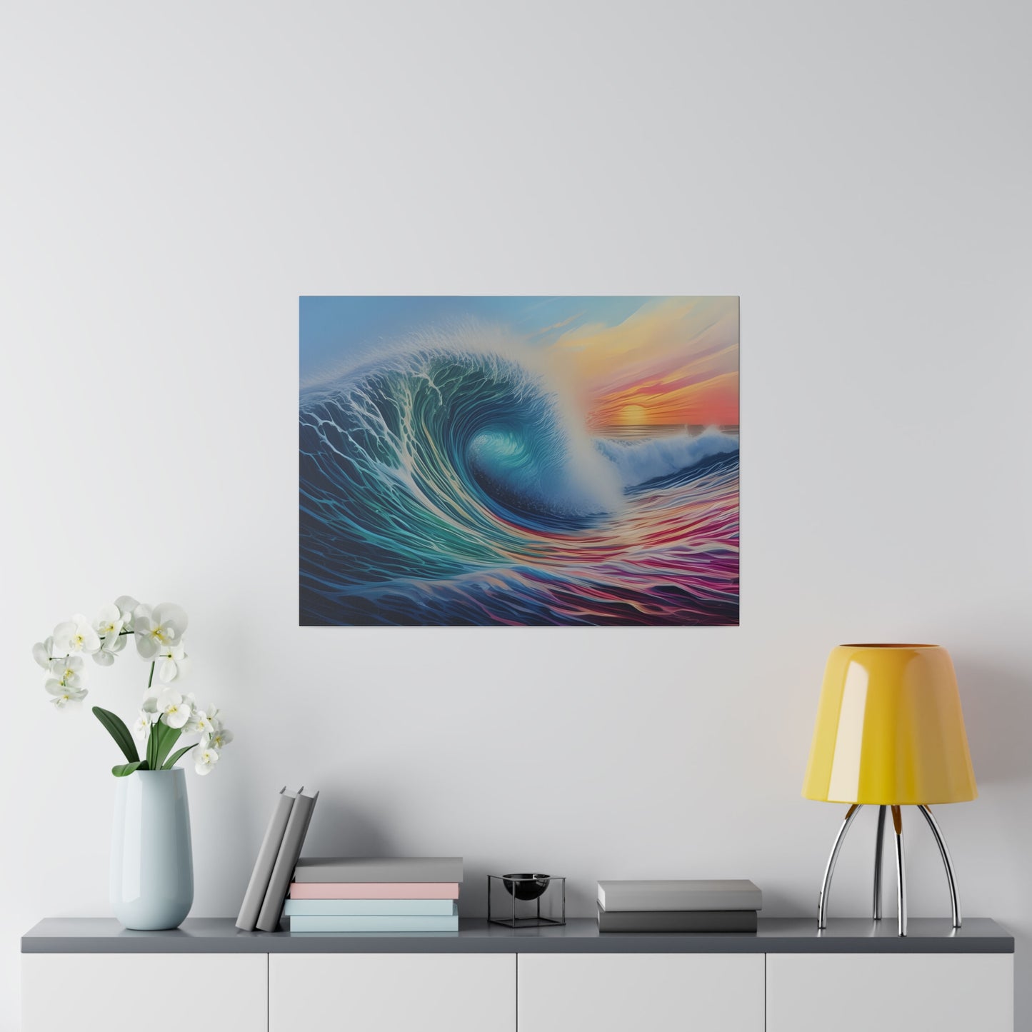 Wave, Beach, Wall Art, Matte Canvas, Stretched, 0.75"