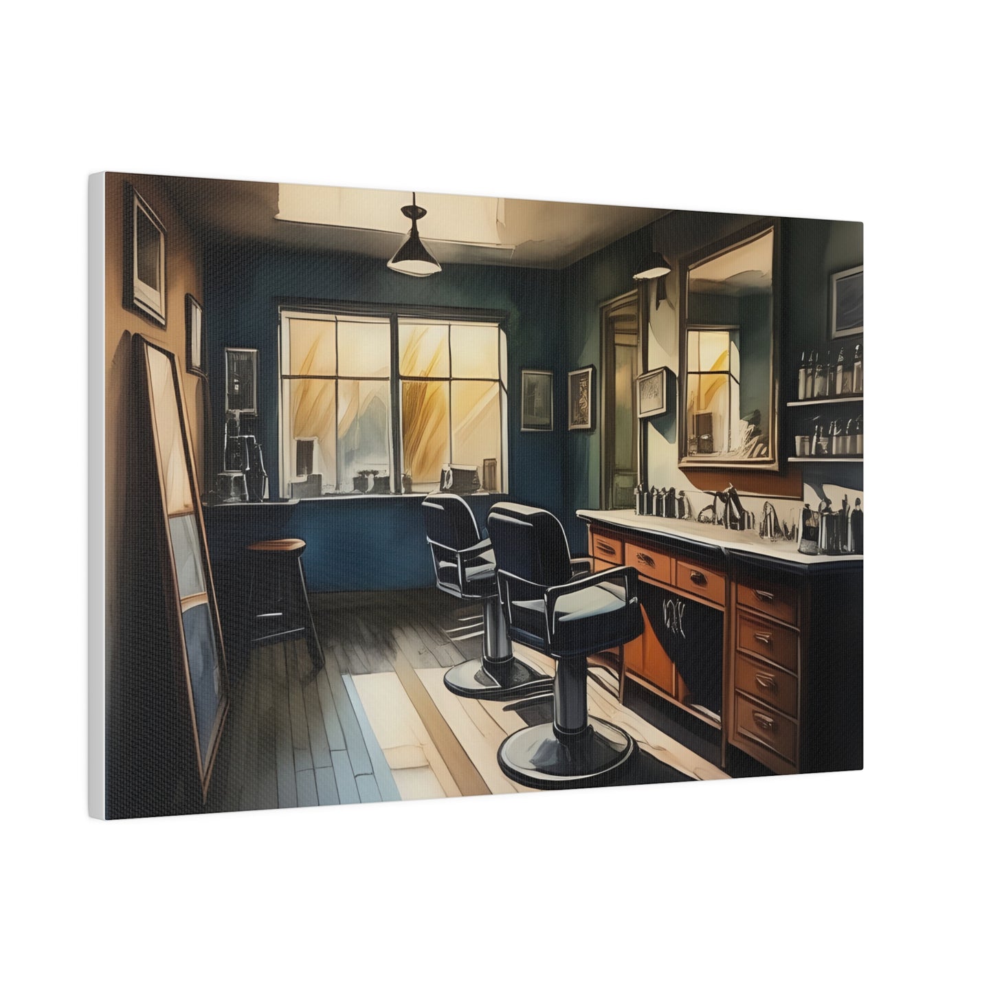 Barbershop, Wall Art, Matte Canvas, Stretched, 0.75"