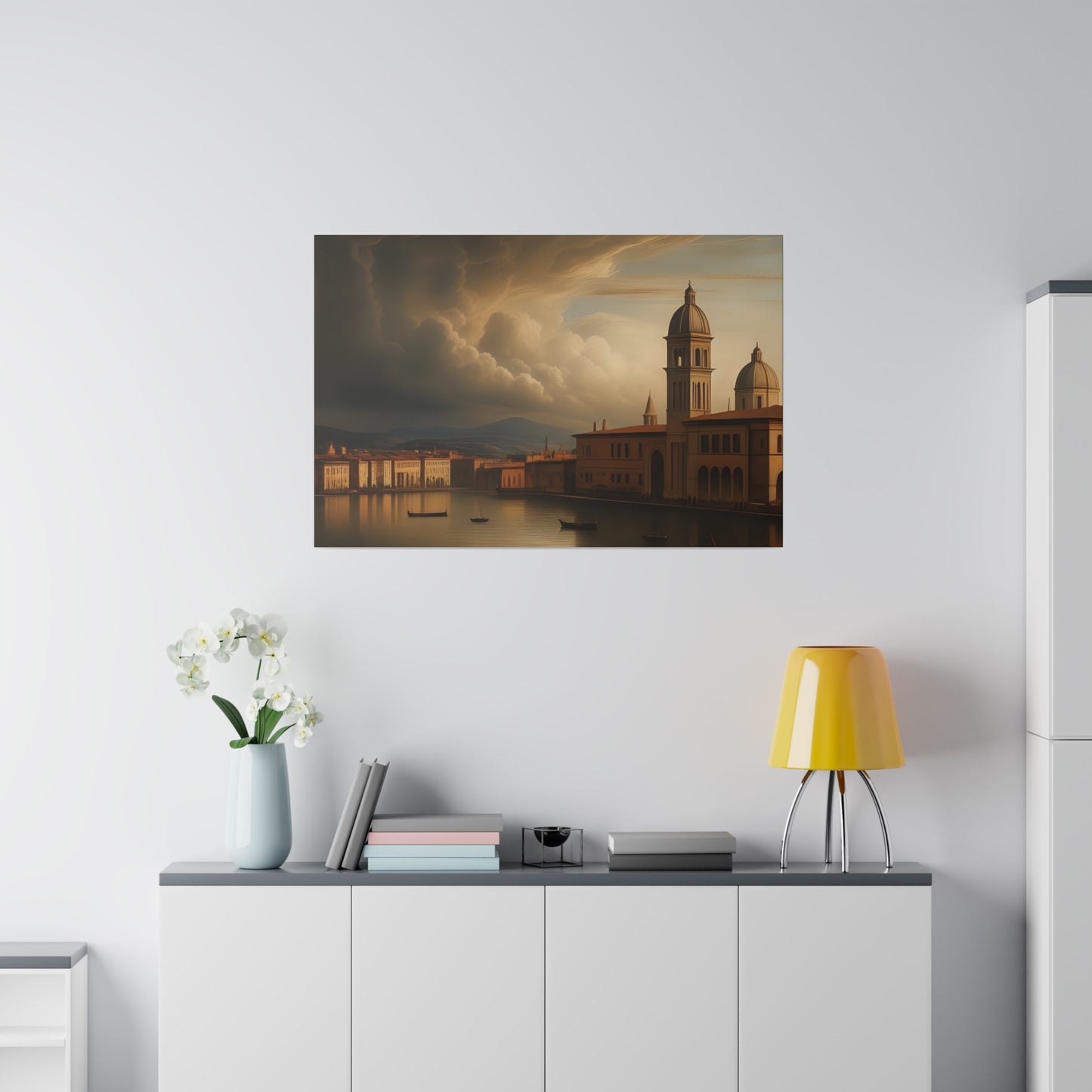 Wall Art, Canal, Matte Canvas, Stretched, 0.75"