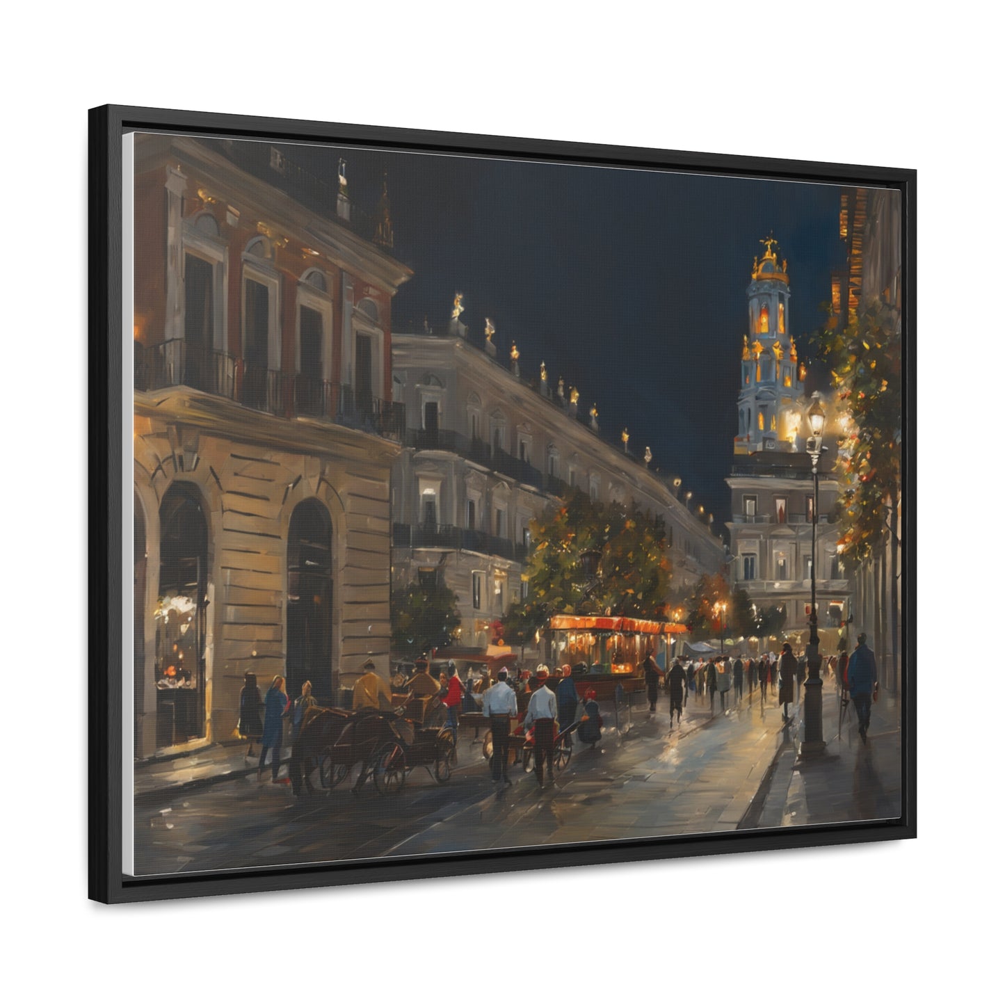 Night Walk, Wall Art, Gallery Canvas Wraps, Horizontal Frame